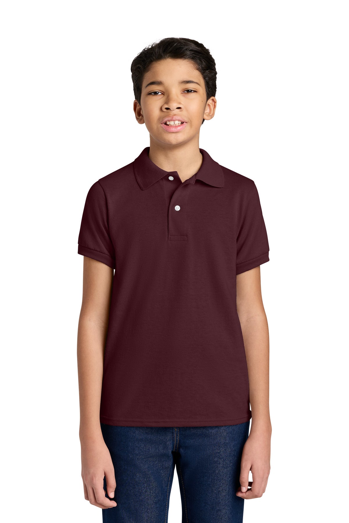 Custom Embroidery or DTF Print - Jerzees ® Youth Dri-Power ® Sport Shirt 437B
