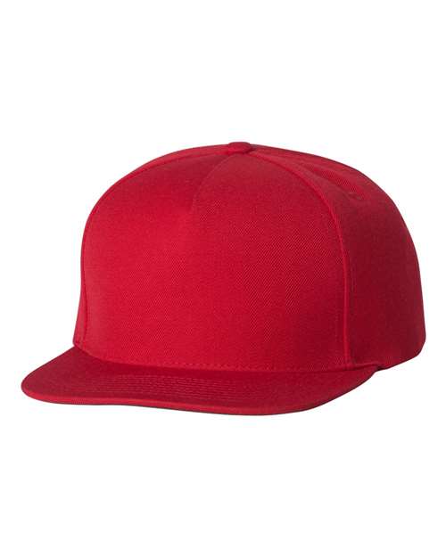 Custom Embroidered - YP Classics - Premium Five-Panel Snapback Cap - 5089M