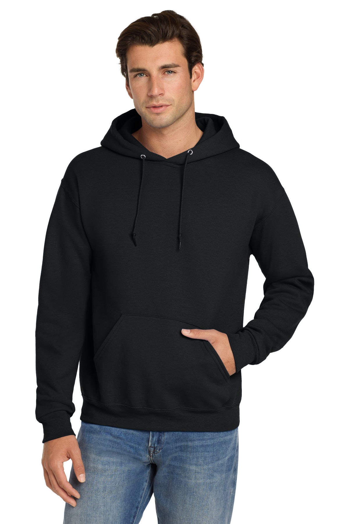 Custom Embroidery or DTF Print - Jerzees ® Super Sweats ® NuBlend ® - Pullover Hooded Sweatshirt. 4997M