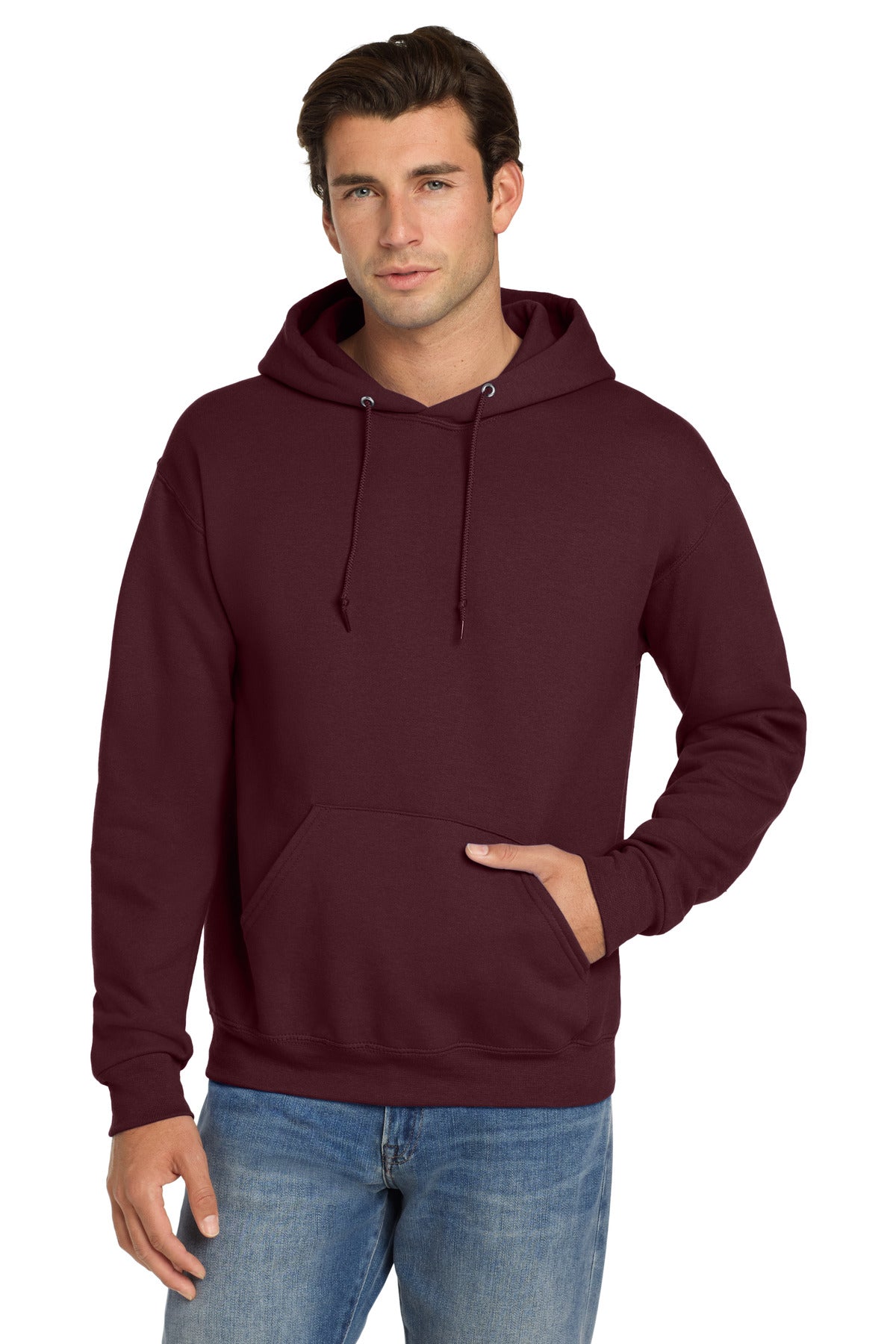 Custom Embroidery or DTF Print - Jerzees ® Super Sweats ® NuBlend ® - Pullover Hooded Sweatshirt. 4997M