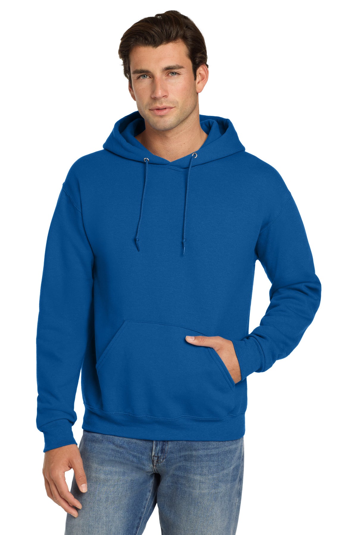 Custom Embroidery or DTF Print - Jerzees ® Super Sweats ® NuBlend ® - Pullover Hooded Sweatshirt. 4997M