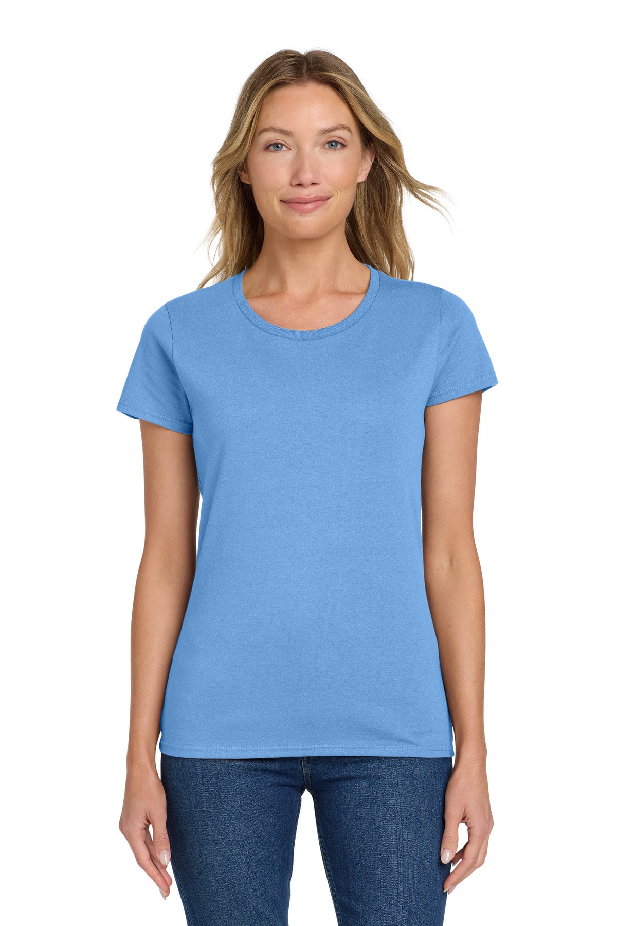 Custom Embroidered or DTF Printed - Gildan ® Women's Heavy Cotton™ 100% Cotton T-Shirt. 5000L