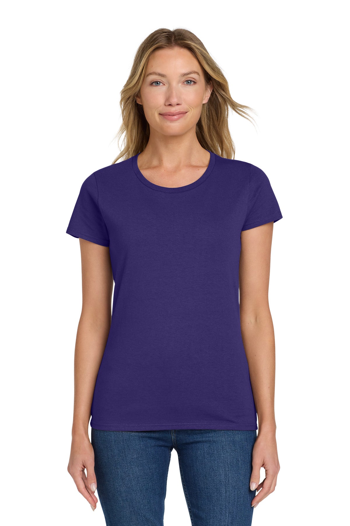 Custom Embroidered or DTF Printed - Gildan ® Women's Heavy Cotton™ 100% Cotton T-Shirt. 5000L