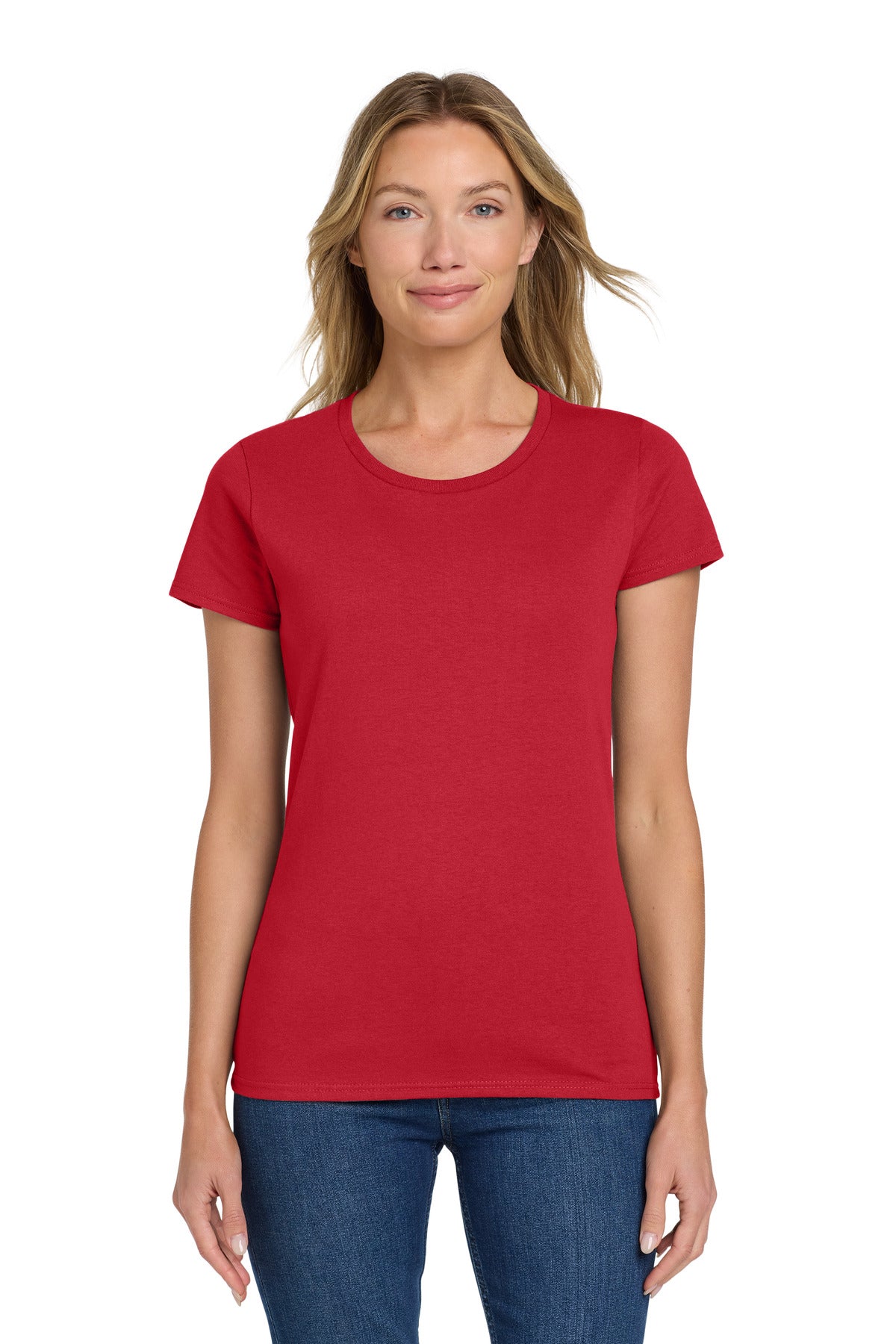 Custom Embroidered or DTF Printed - Gildan ® Women's Heavy Cotton™ 100% Cotton T-Shirt. 5000L