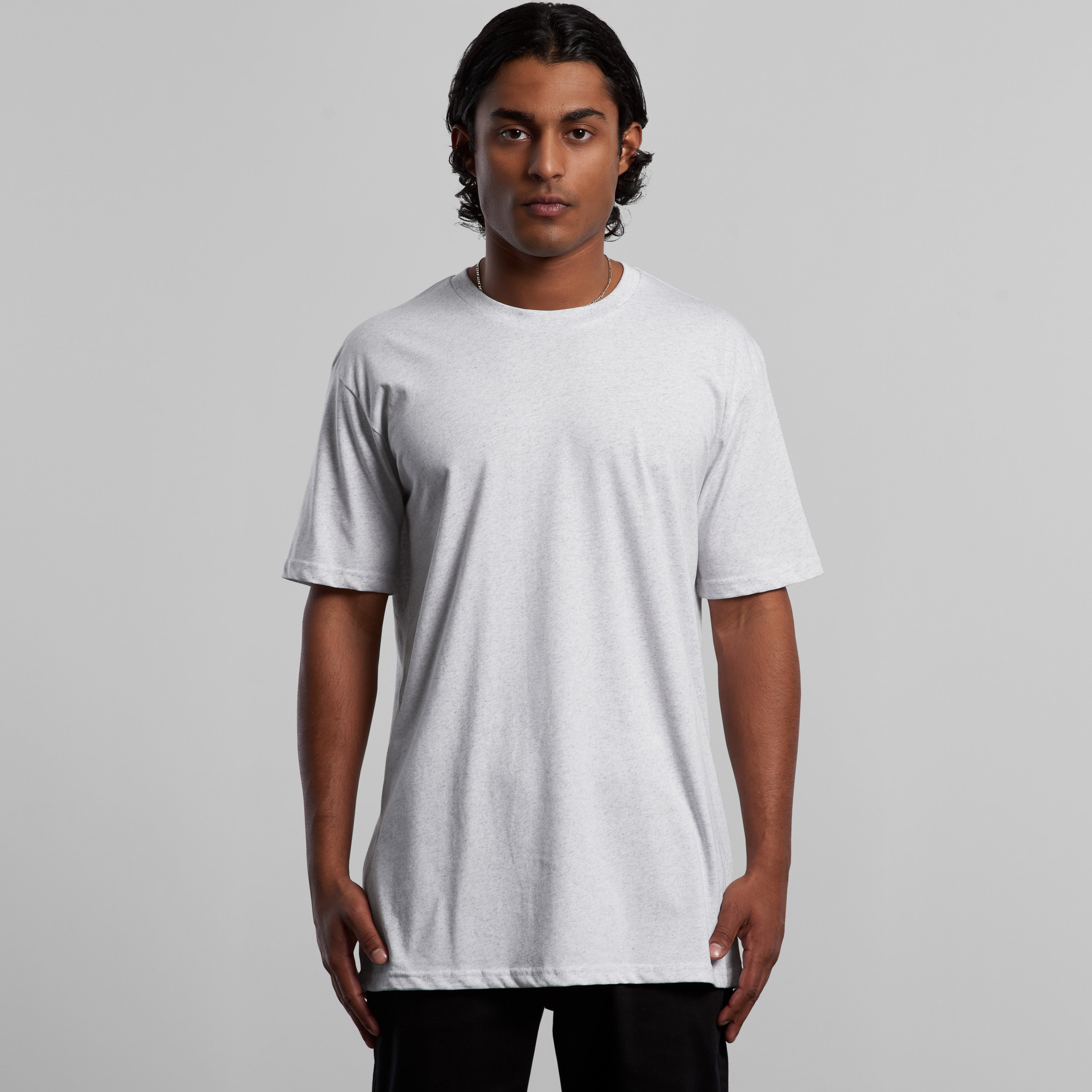 MENS STAPLE HEATHER TEE - 5001M