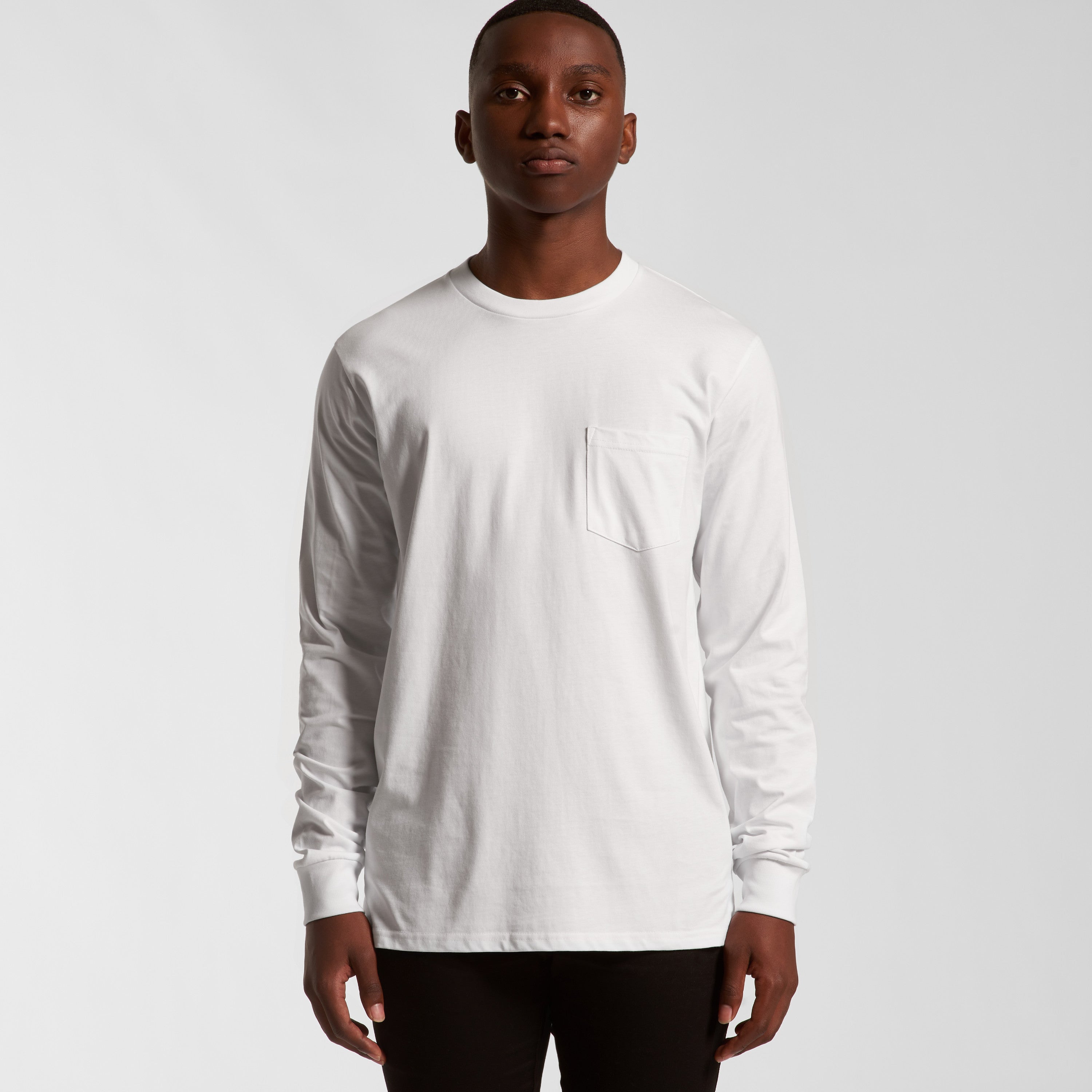 MENS CLASSIC POCKET L/S TEE- 5072