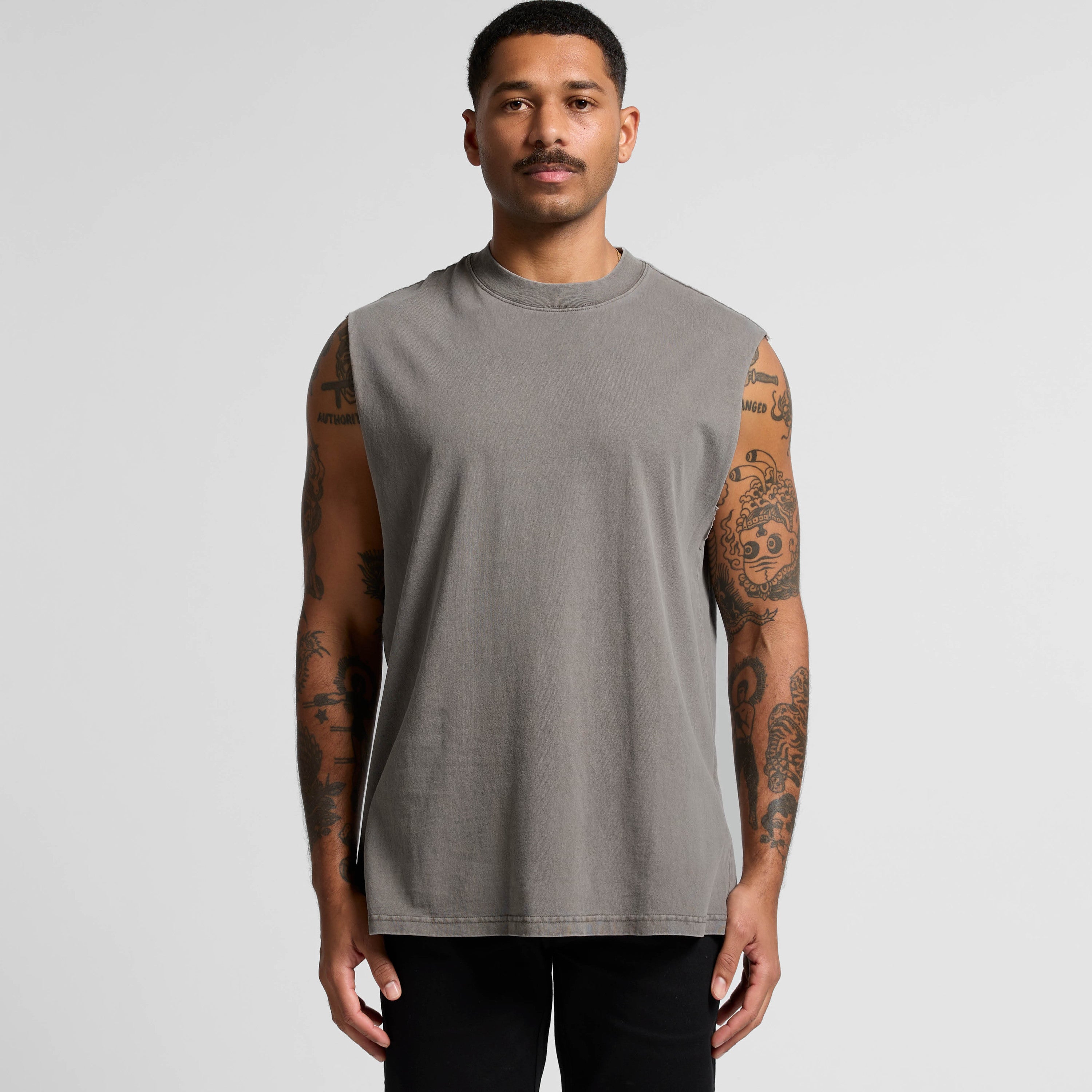 MENS HEAVY FADED TANK - 5084