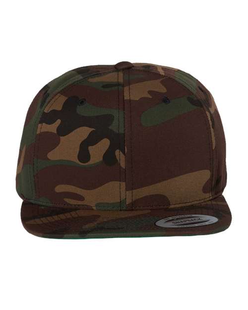 Custom Embroidered - YP Classics - Premium Flat Bill Snapback Cap - 6089M