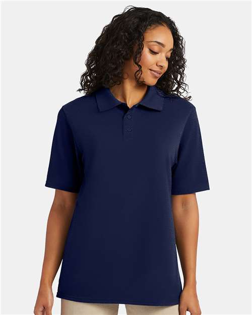 Custom Embroidered - Hanes - Men's Piqué Polo - 055P
