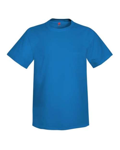 Custom Embroidered - Hanes - Unisex Authentic T-Shirt - Palace Blue - 5250