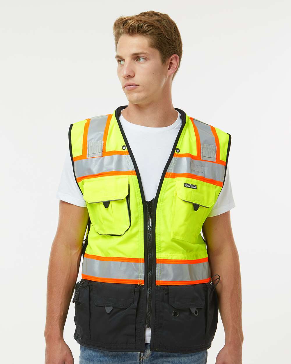 Custom Embroidery - Kishigo - Premium Black Series® Surveyors Vest - S