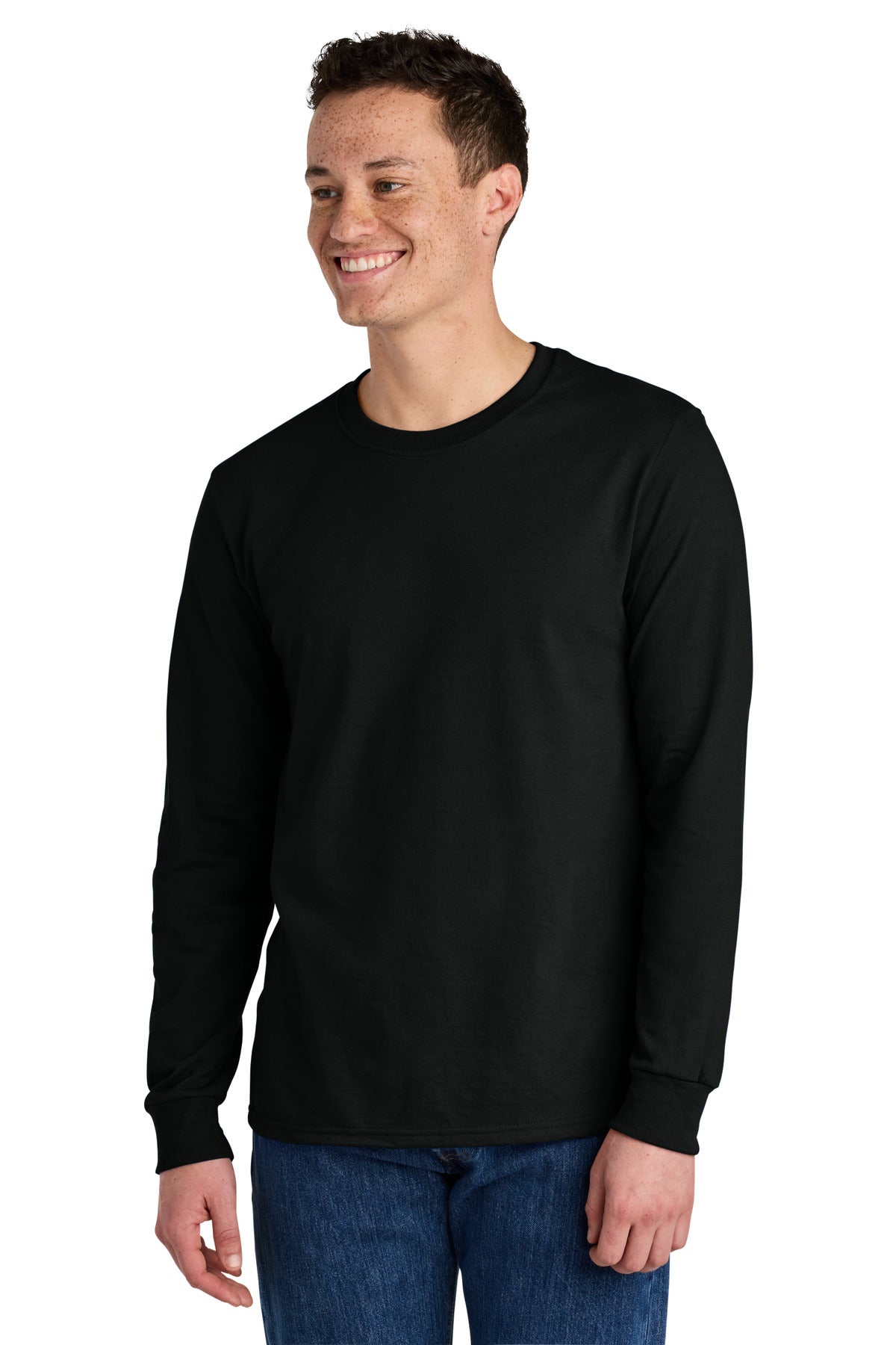 Custom Embroidered or DTF Printed - Jerzees® Premium Blend Ring Spun Long Sleeve T-Shirt 560LS