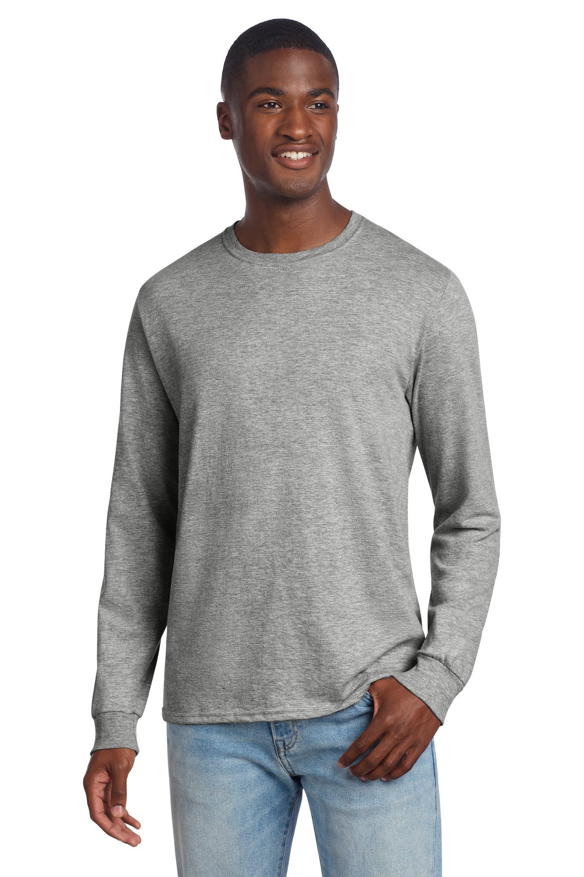 Custom Embroidery or DTF Print - Jerzees ® Premium Blend Ring Spun Long Sleeve T-Shirt 560LS