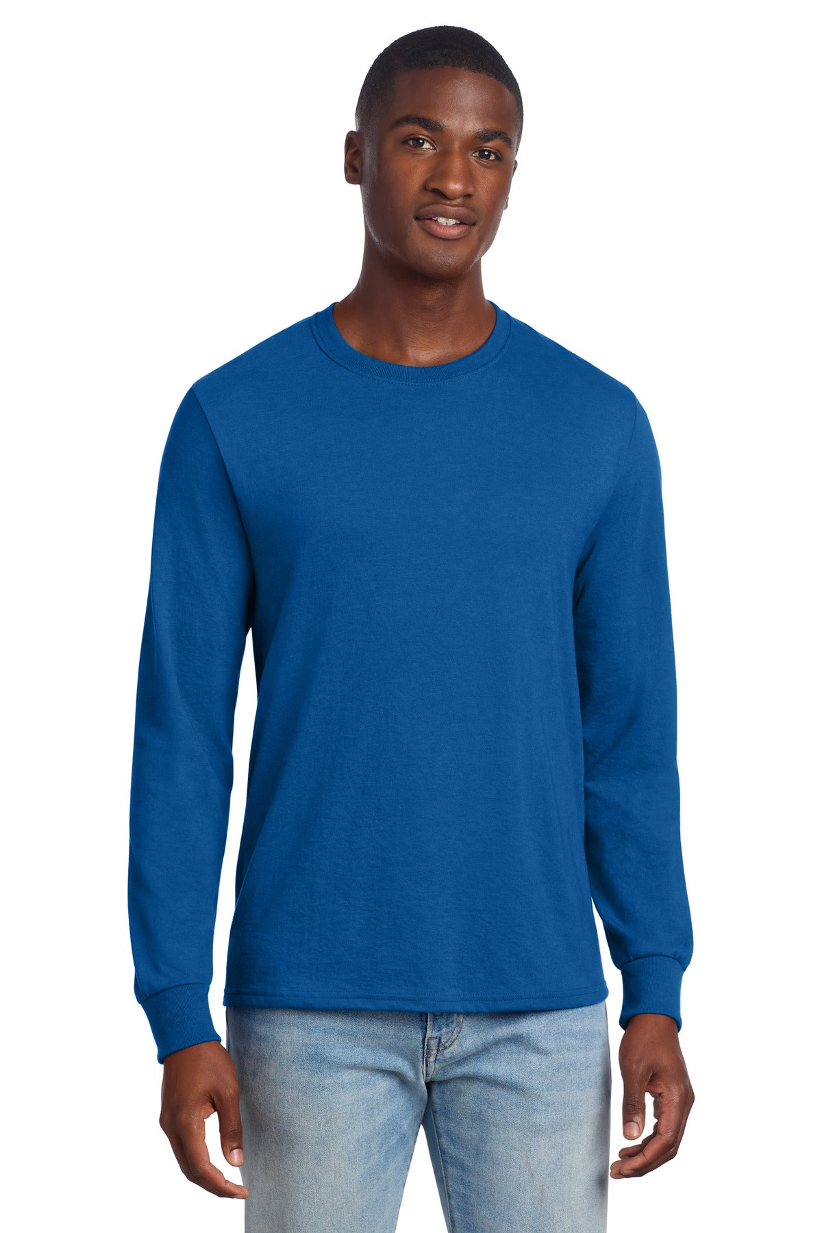 Custom Embroidery or DTF Print - Jerzees ® Premium Blend Ring Spun Long Sleeve T-Shirt 560LS