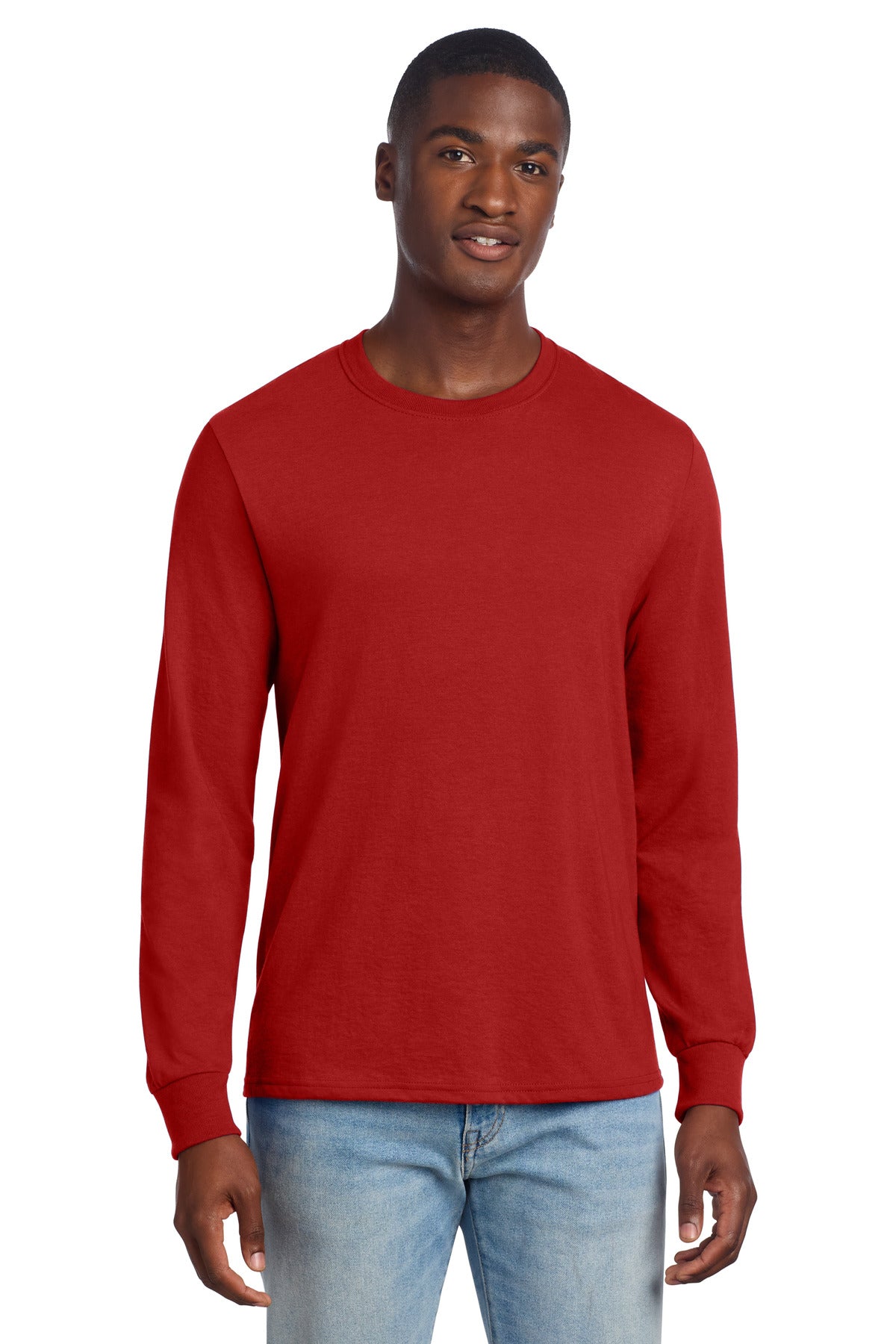 Custom Embroidery or DTF Print - Jerzees ® Premium Blend Ring Spun Long Sleeve T-Shirt 560LS