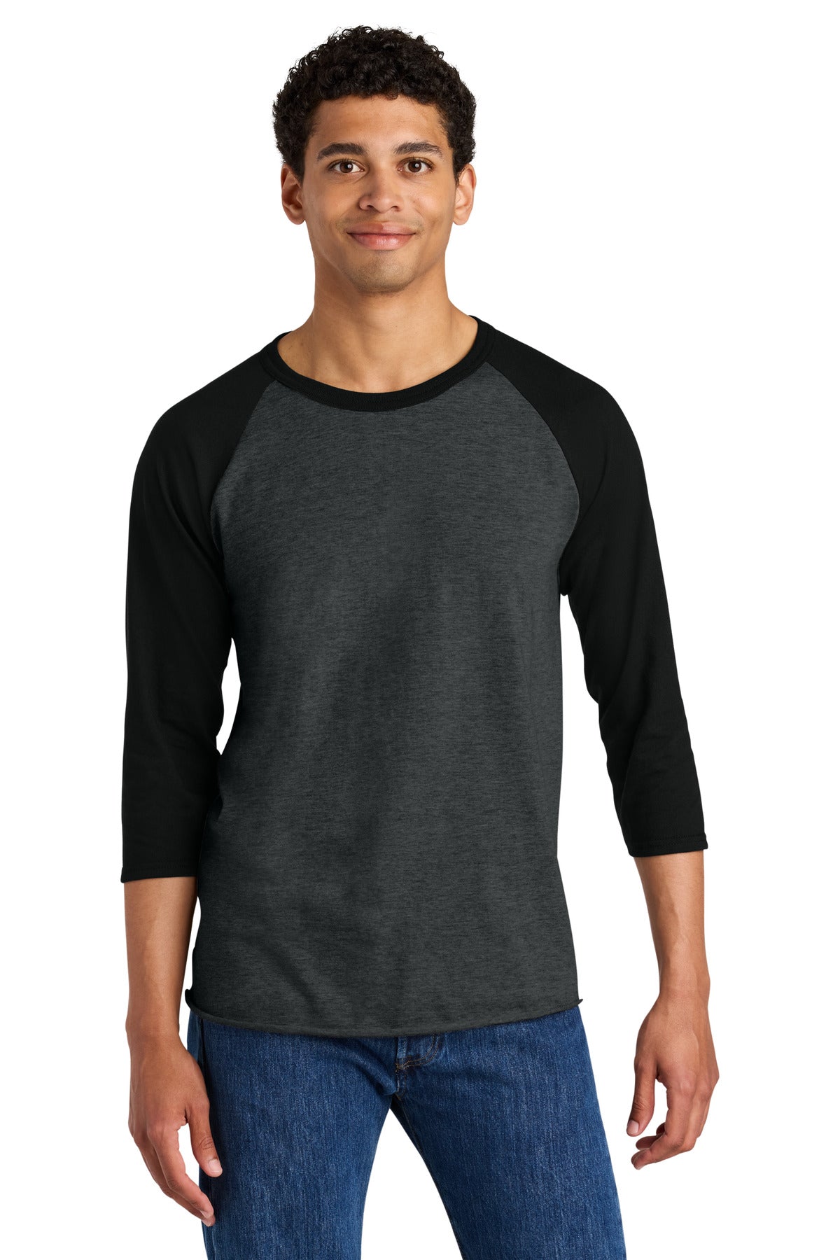 Custom Embroidered or DTF Printed - Jerzees® Unisex Premium Blend Combed Ring Spun 3/4-Sleeve Raglan 560R