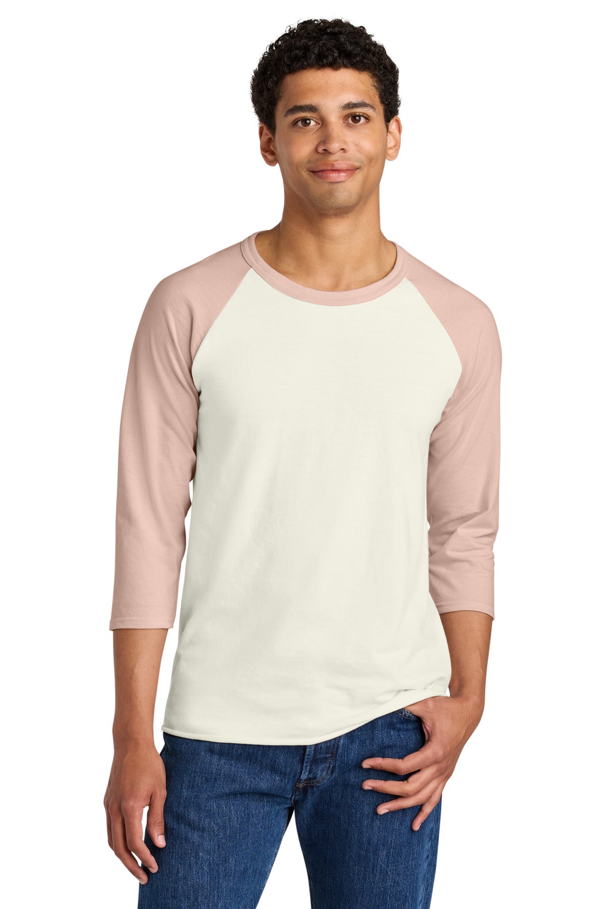 Custom Embroidery or DTF Print - Jerzees ® Unisex Premium Blend Combed Ring Spun 3/4-Sleeve Raglan 560R