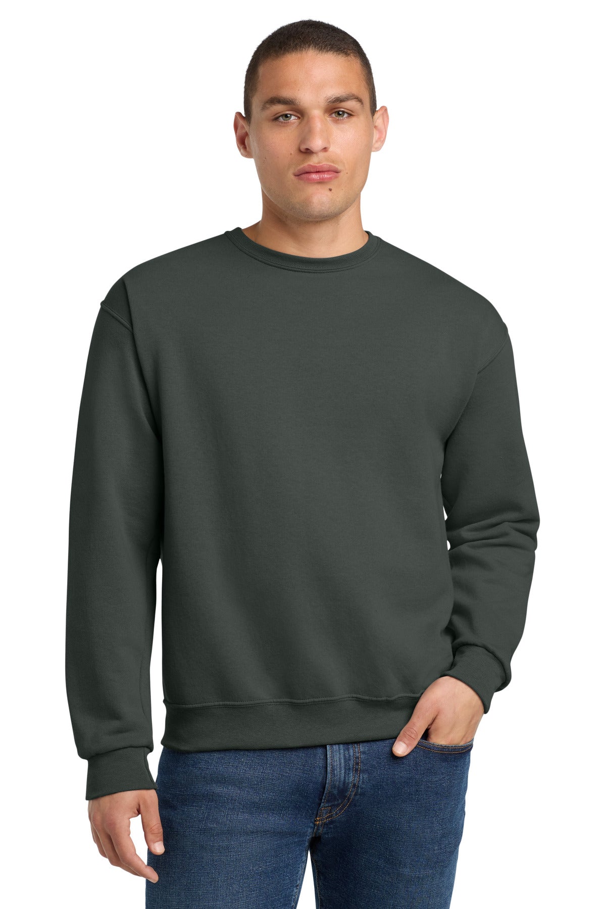 Custom Embroidery or DTF Print - Jerzees ® - NuBlend ® Crewneck Sweatshirt. 562M