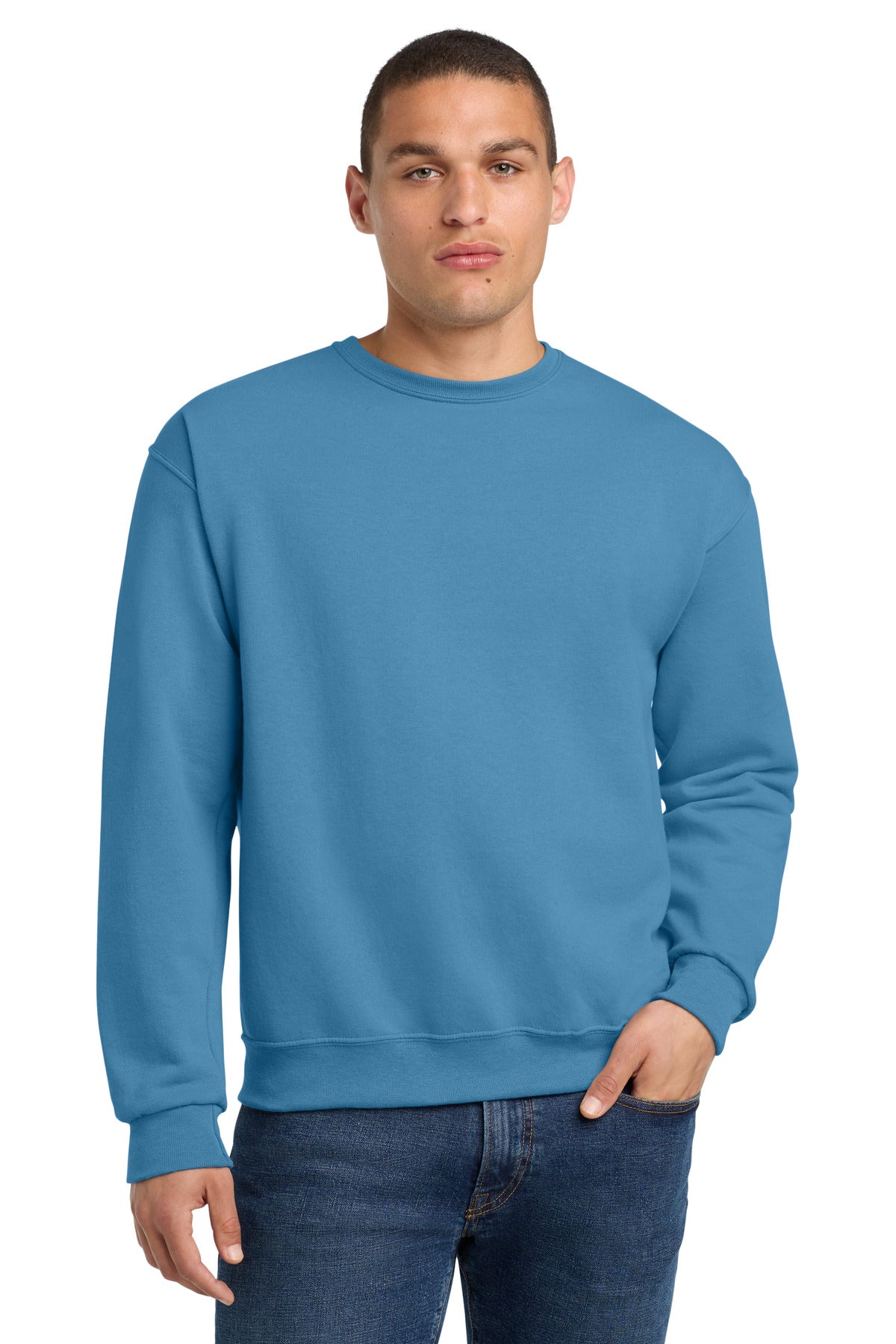 Custom Embroidery or DTF Print - Jerzees ® - NuBlend ® Crewneck Sweatshirt. 562M