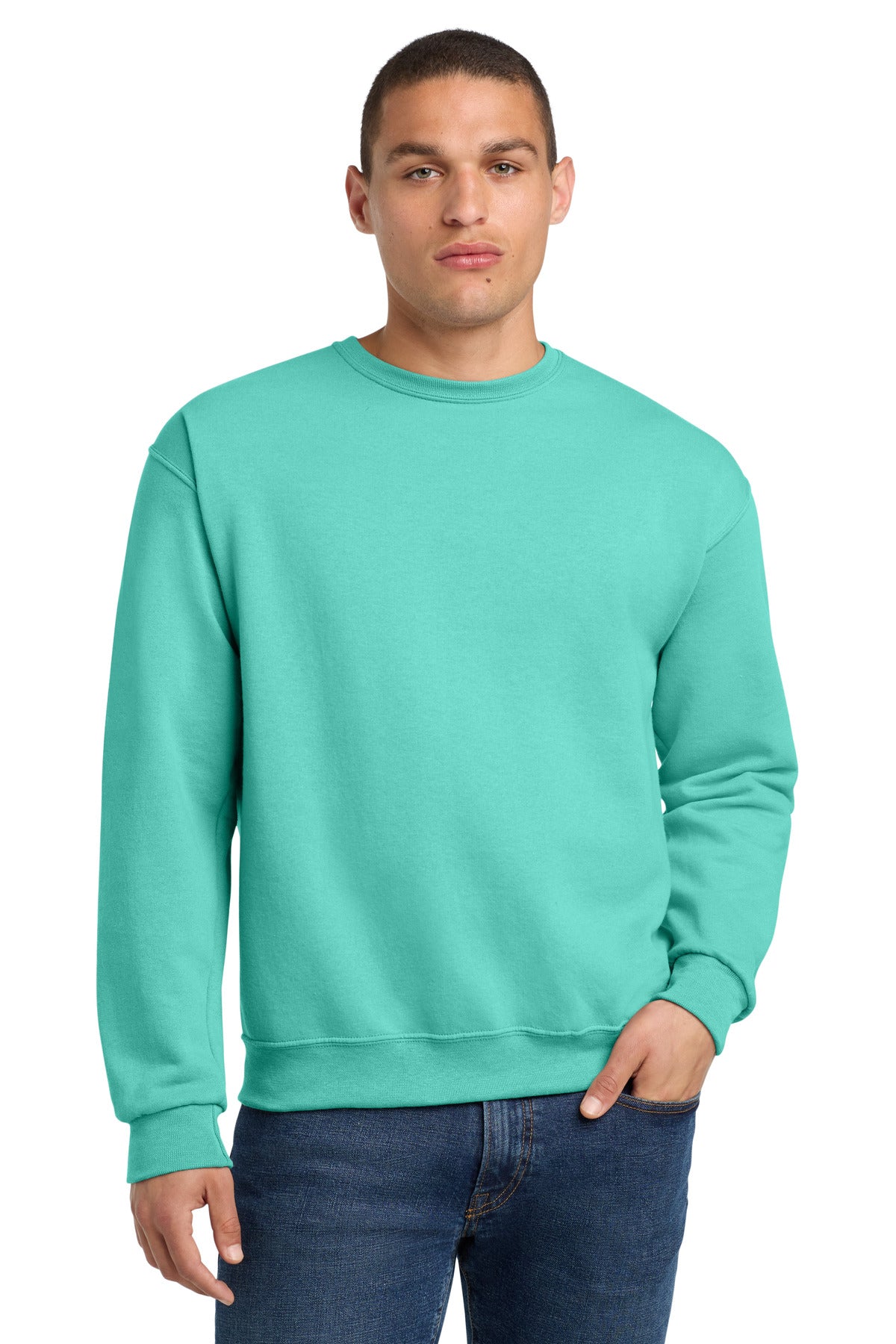 Custom Embroidery or DTF Print - Jerzees ® - NuBlend ® Crewneck Sweatshirt. 562M