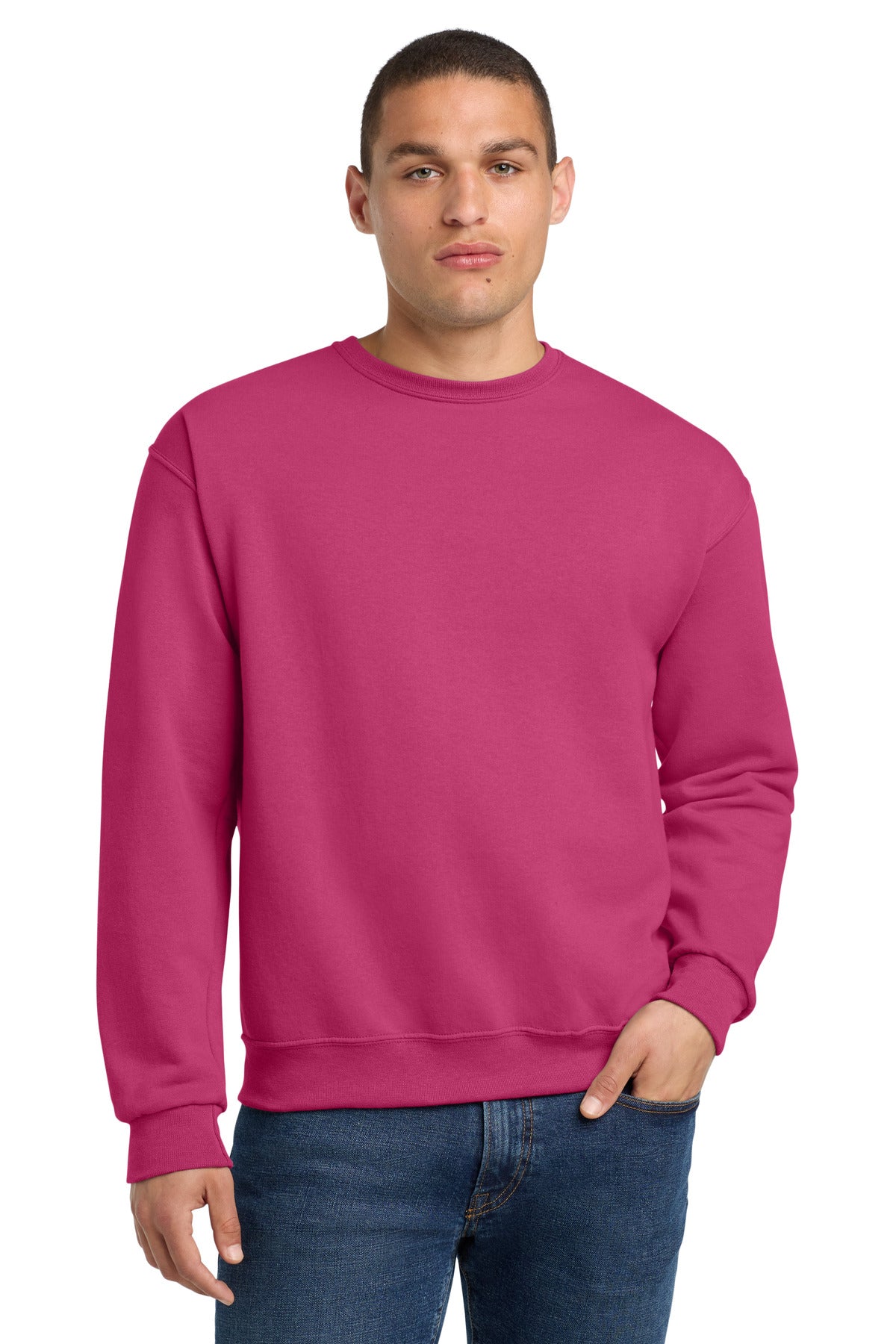 Custom Embroidery or DTF Print - Jerzees ® - NuBlend ® Crewneck Sweatshirt. 562M