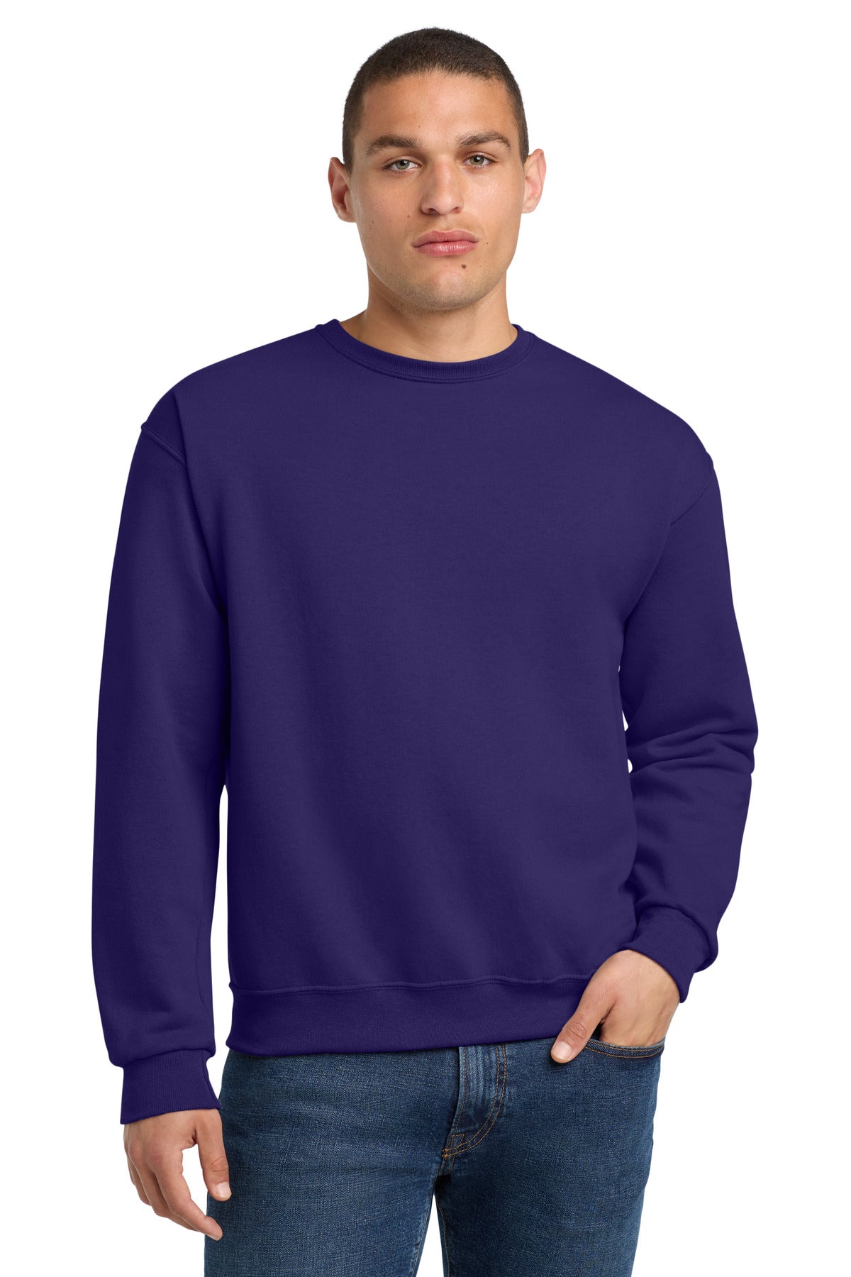 Custom Embroidery or DTF Print - Jerzees ® - NuBlend ® Crewneck Sweatshirt. 562M