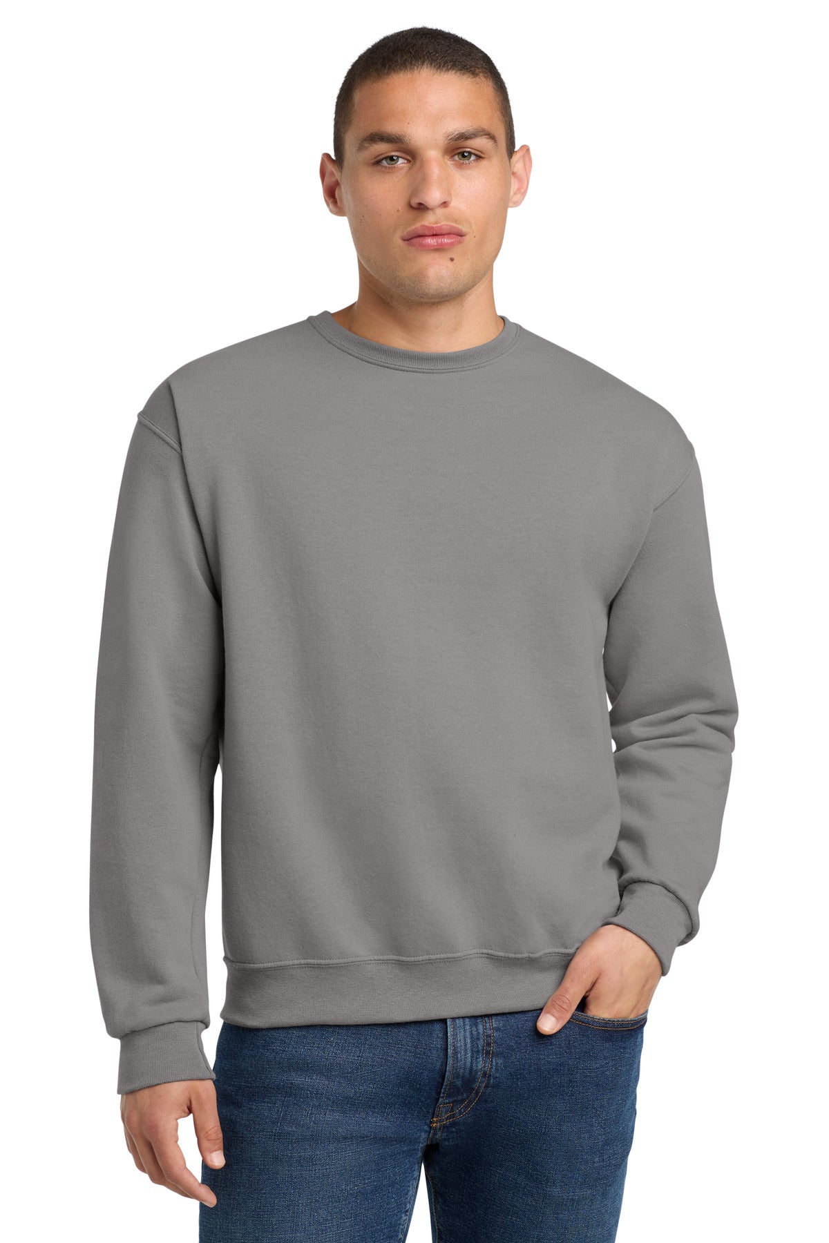 Custom Embroidery or DTF Print - Jerzees ® - NuBlend ® Crewneck Sweatshirt. 562M