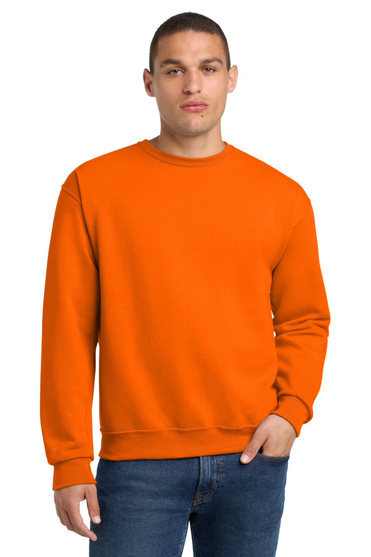 Custom Embroidery or DTF Print - Jerzees ® - NuBlend ® Crewneck Sweatshirt. 562M
