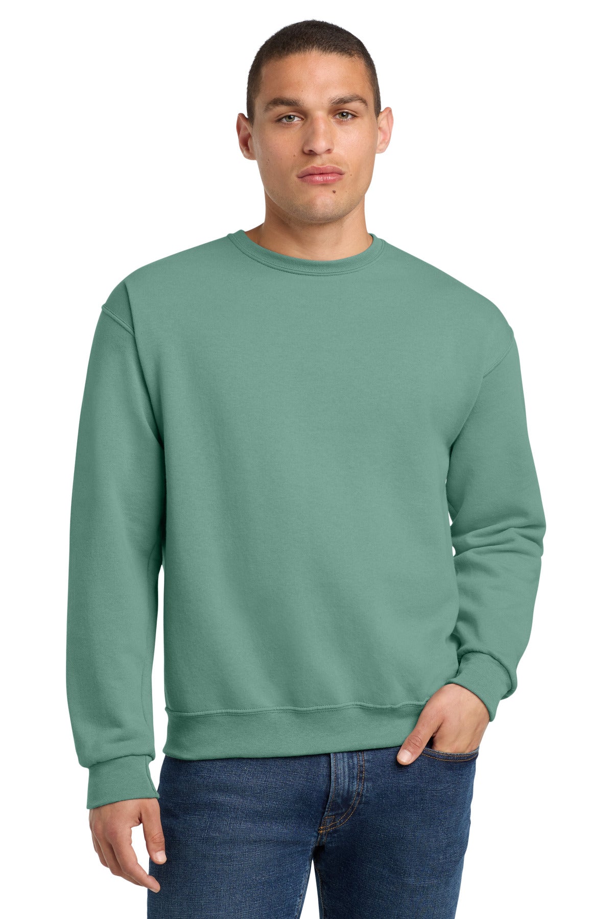 Custom Embroidery or DTF Print - Jerzees ® - NuBlend ® Crewneck Sweatshirt. 562M