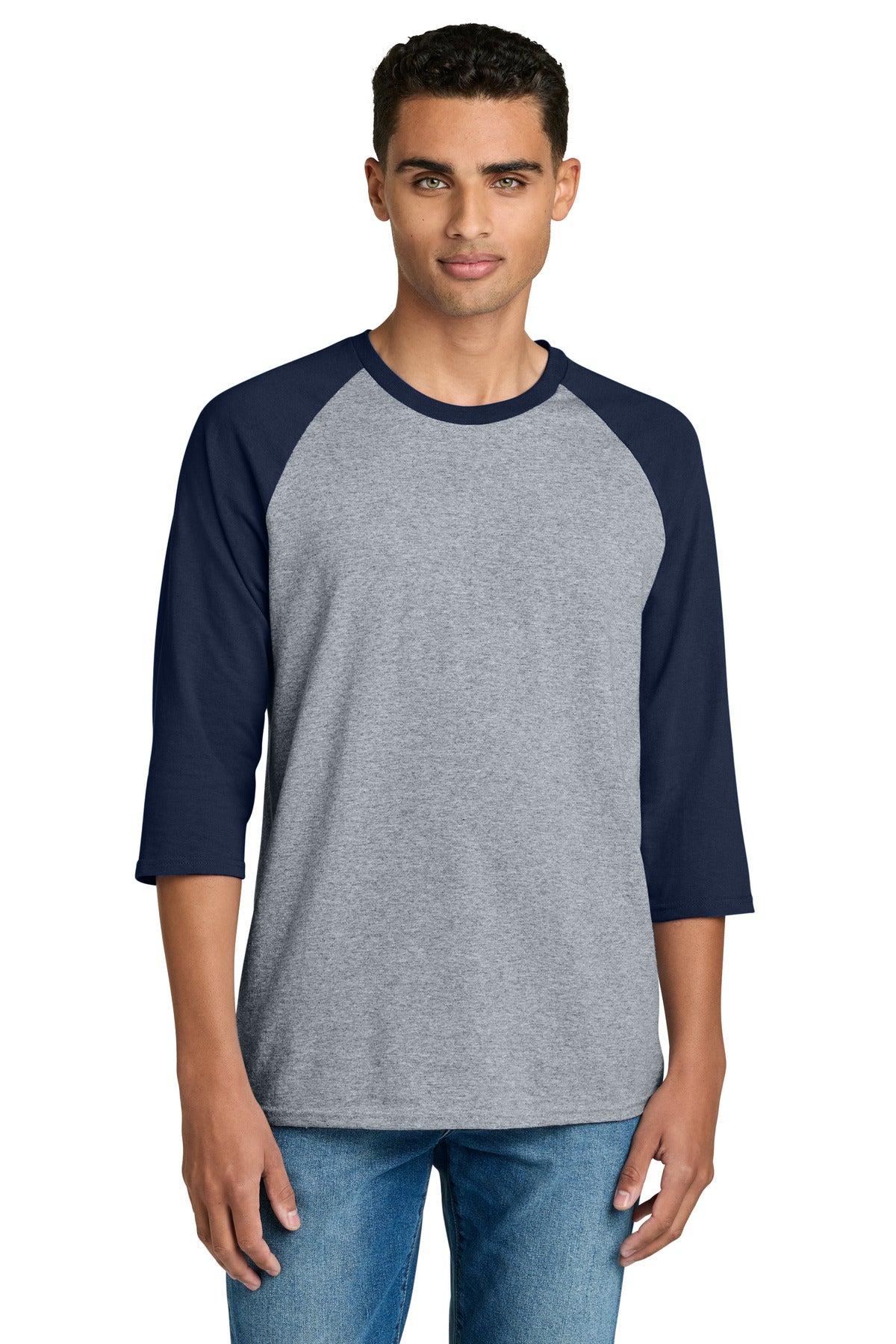 Custom Embroidered or DTF Printed - Gildan ® Heavy Cotton ™ 3/4-Sleeve Raglan T-Shirt. 5700