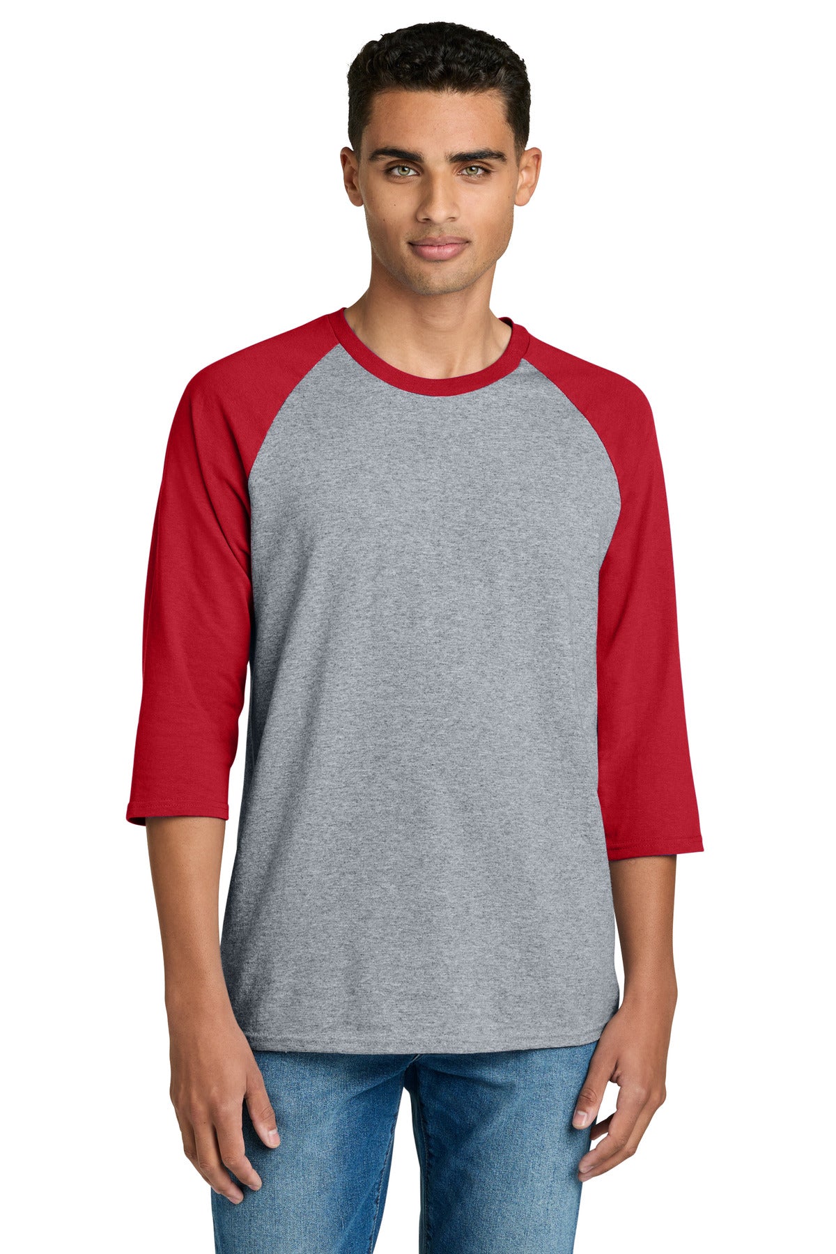 Custom Embroidered or DTF Printed - Gildan ® Heavy Cotton ™ 3/4-Sleeve Raglan T-Shirt. 5700