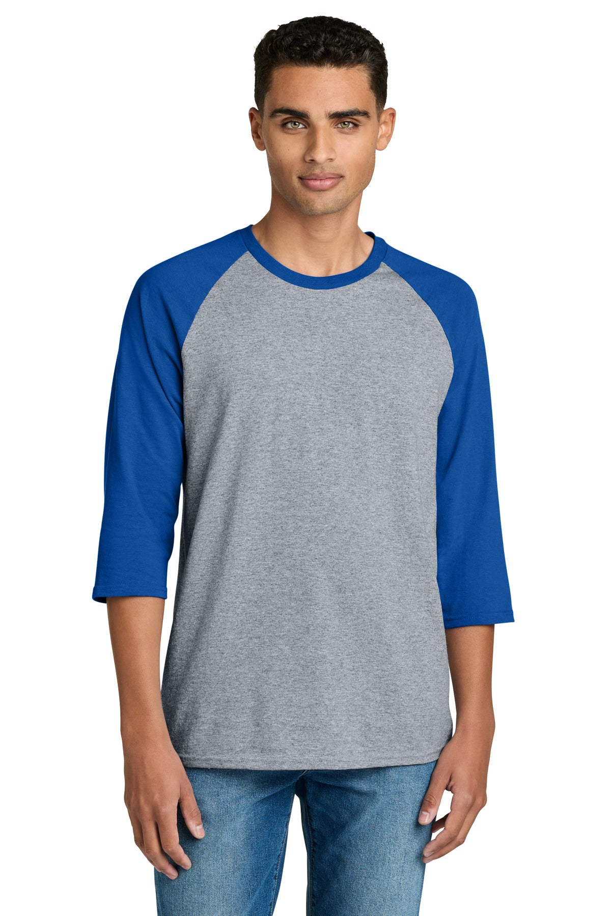 Custom Embroidered or DTF Printed - Gildan ® Heavy Cotton ™ 3/4-Sleeve Raglan T-Shirt. 5700