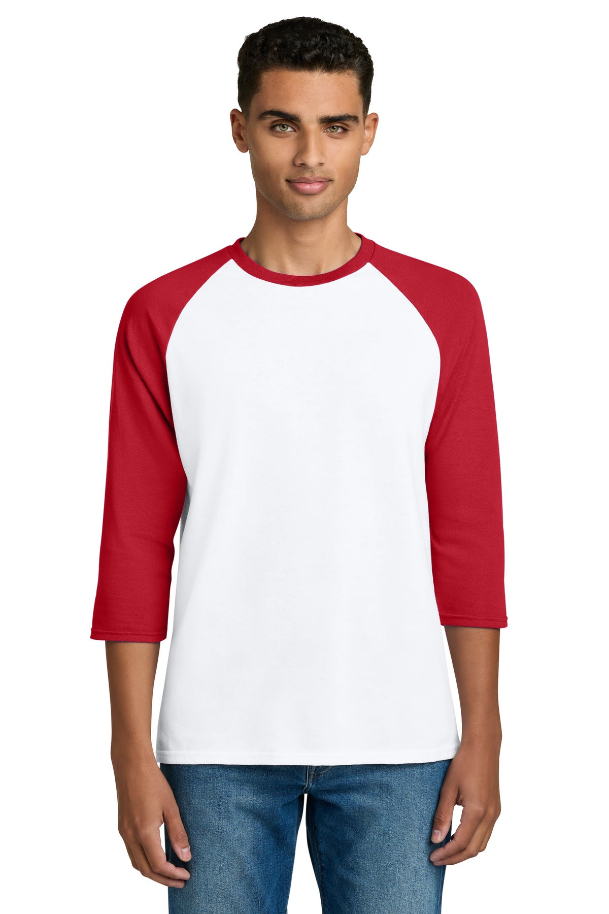 Custom Embroidered or DTF Printed - Gildan ® Heavy Cotton ™ 3/4-Sleeve Raglan T-Shirt. 5700