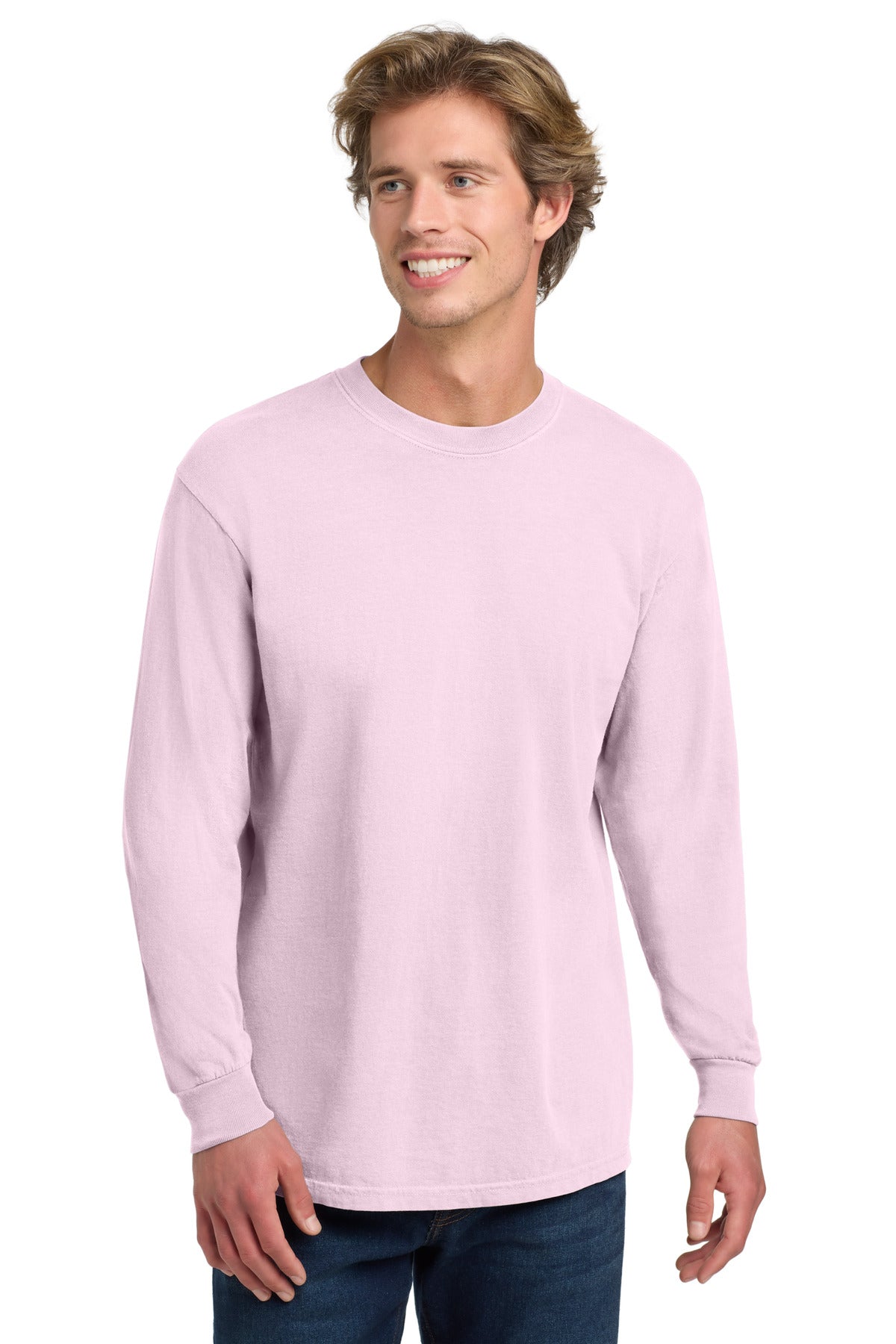 Custom Embroidery or DTF Print - COMFORT COLORS ® Heavyweight Ring Spun Long Sleeve Tee. 6014