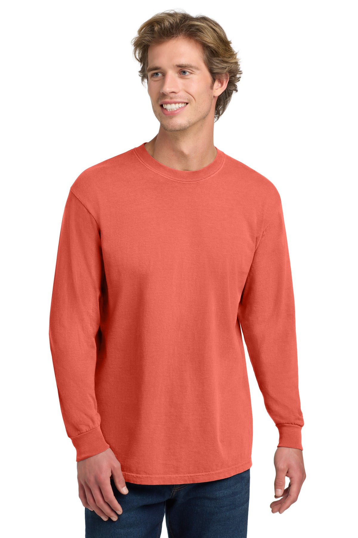 Custom Embroidery or DTF Print - COMFORT COLORS ® Heavyweight Ring Spun Long Sleeve Tee. 6014