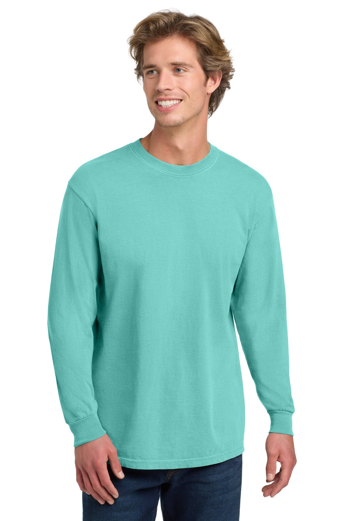 Custom Embroidery or DTF Print - COMFORT COLORS ® Heavyweight Ring Spun Long Sleeve Tee. 6014