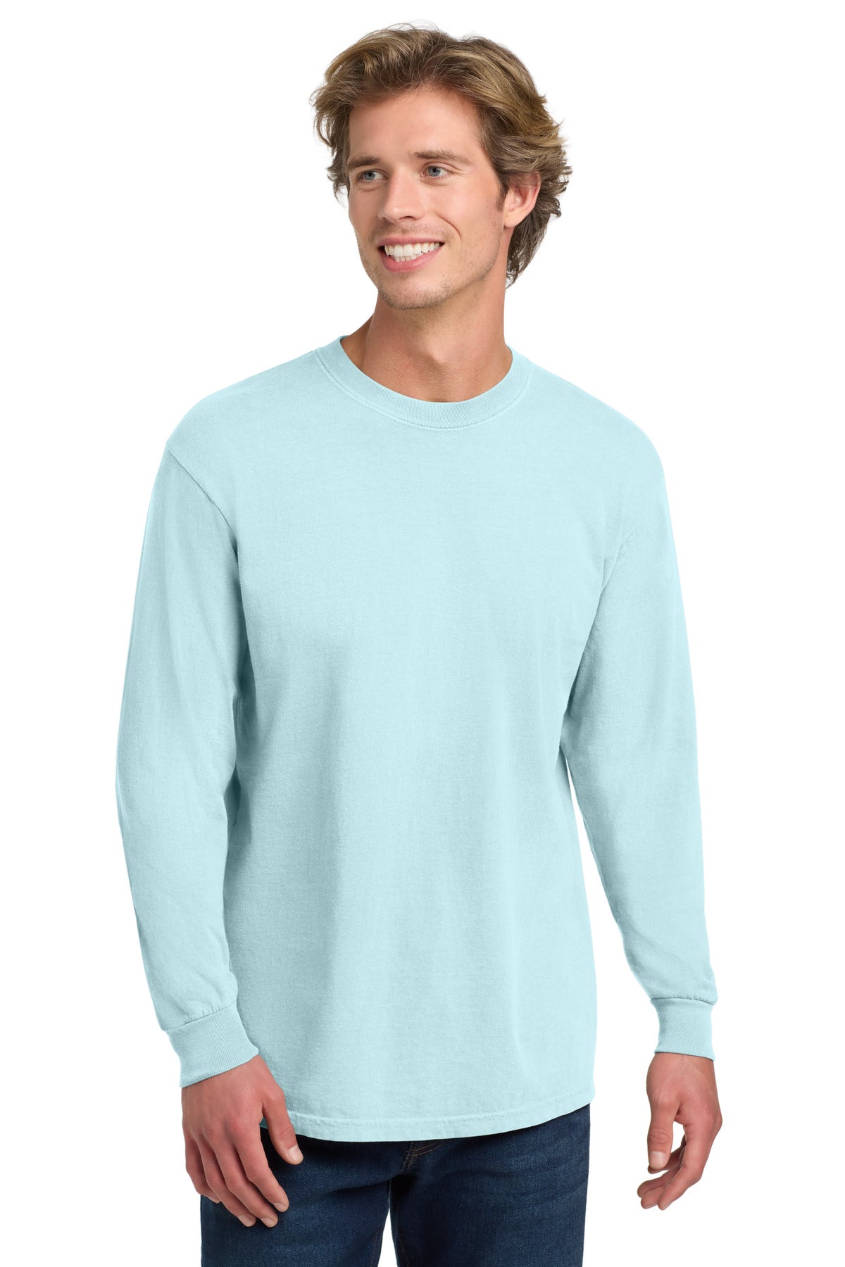 Custom Embroidery or DTF Print - COMFORT COLORS ® Heavyweight Ring Spun Long Sleeve Tee. 6014