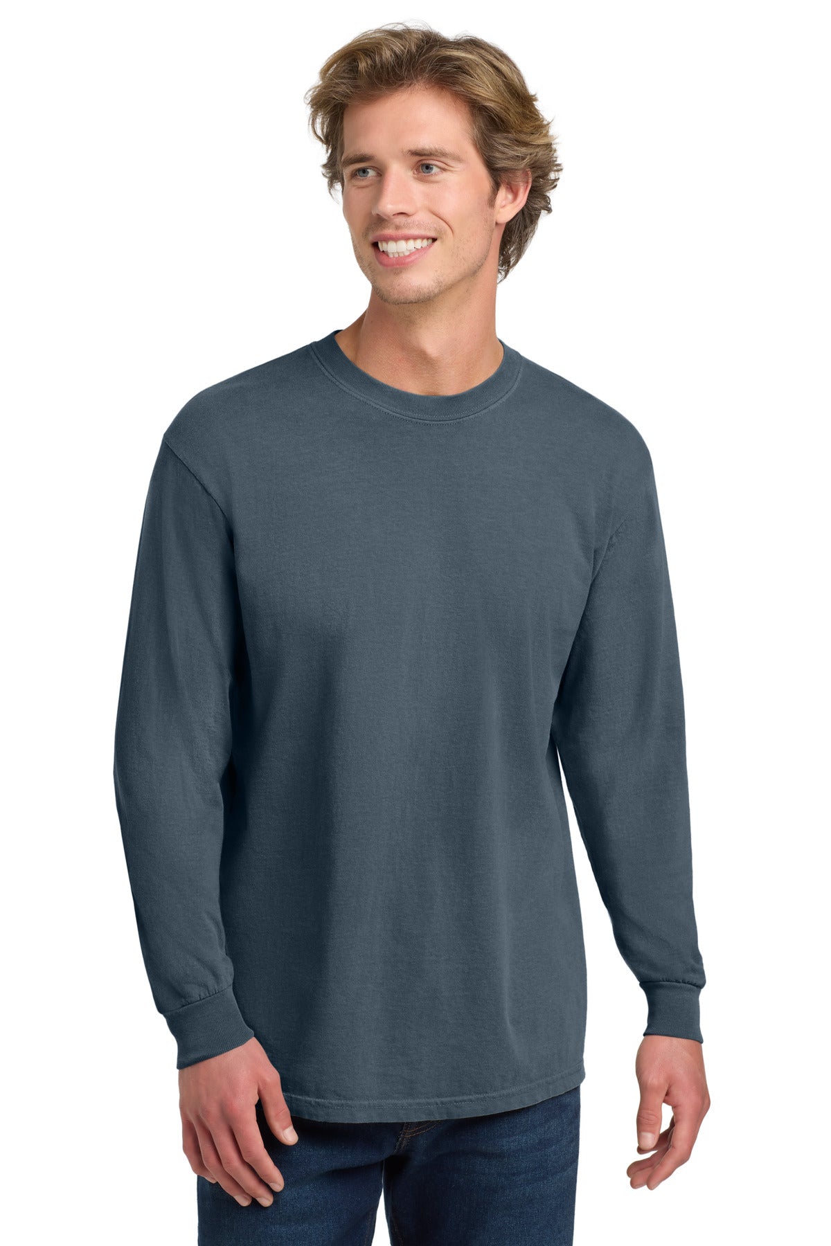 Custom Embroidery or DTF Print - COMFORT COLORS ® Heavyweight Ring Spun Long Sleeve Tee. 6014