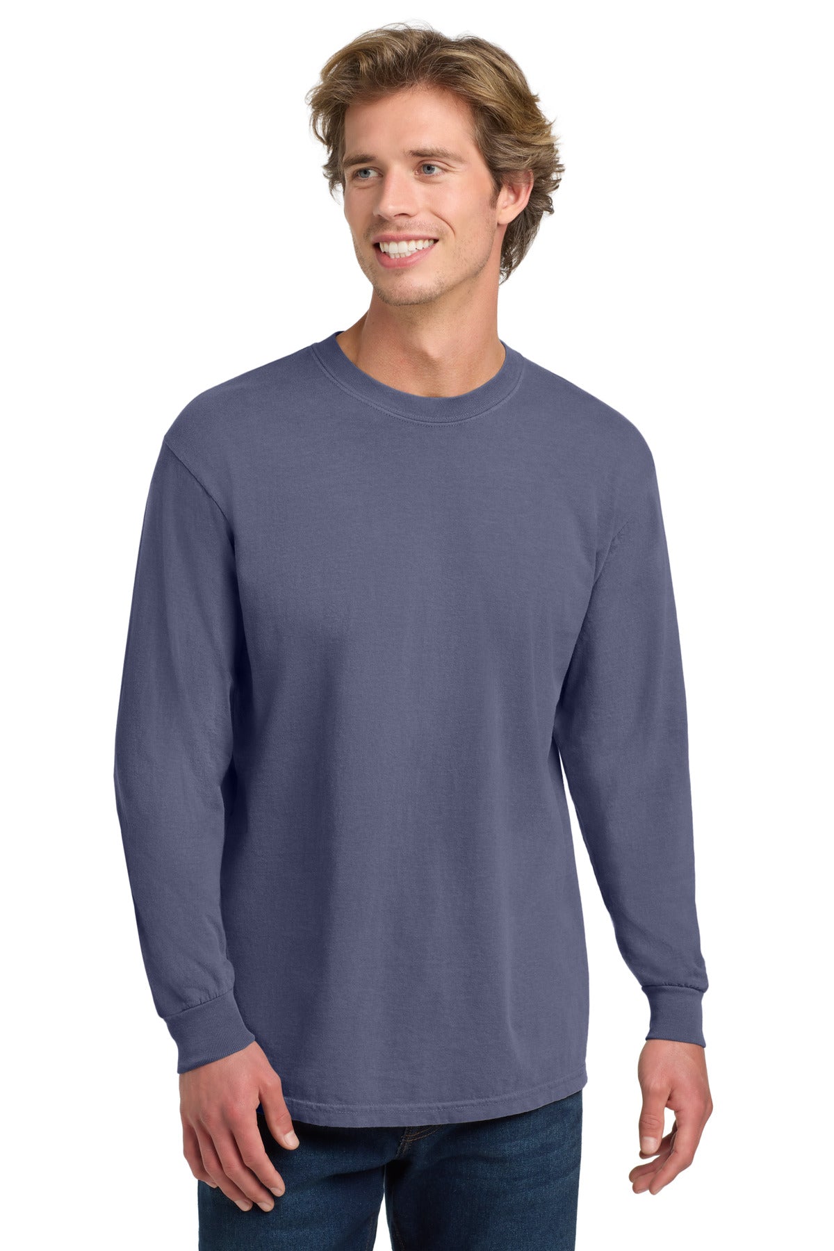Custom Embroidery or DTF Print - COMFORT COLORS ® Heavyweight Ring Spun Long Sleeve Tee. 6014