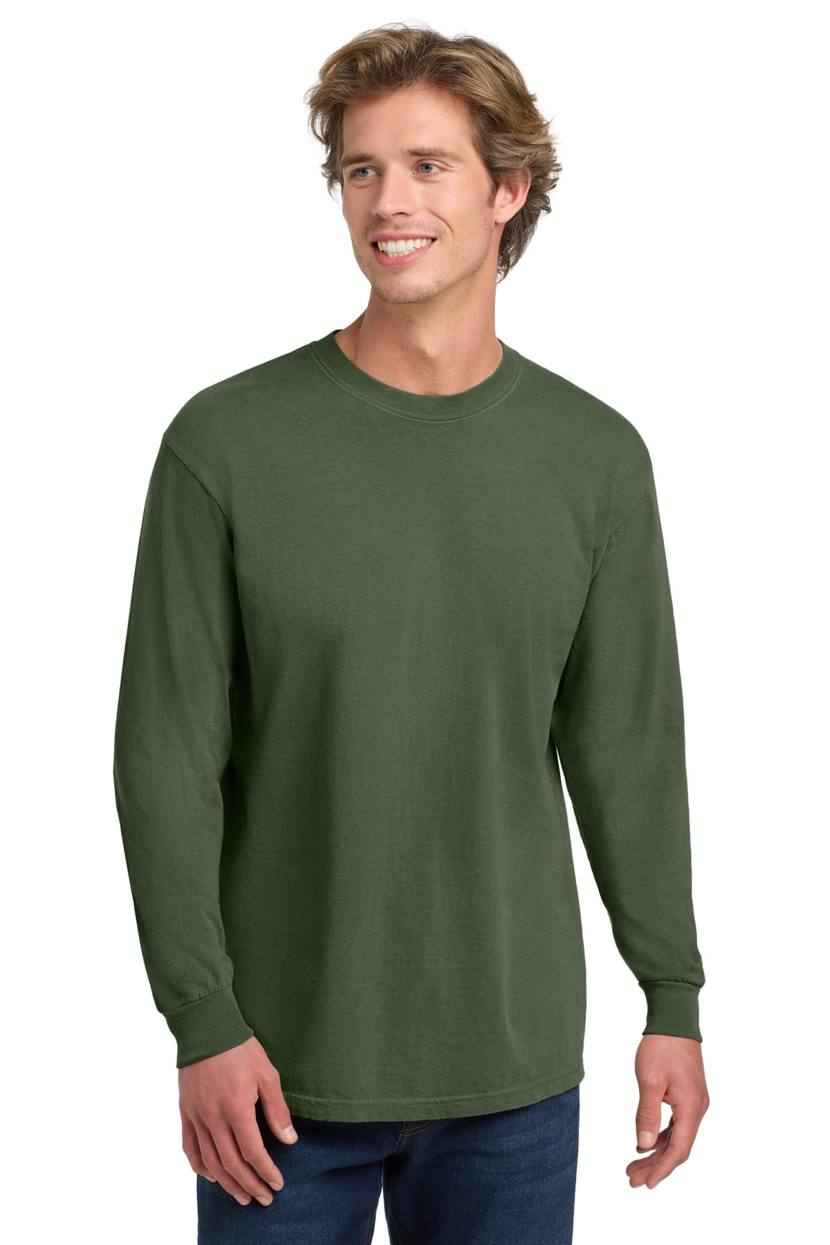 Custom Embroidery or DTF Print - COMFORT COLORS ® Heavyweight Ring Spun Long Sleeve Tee. 6014