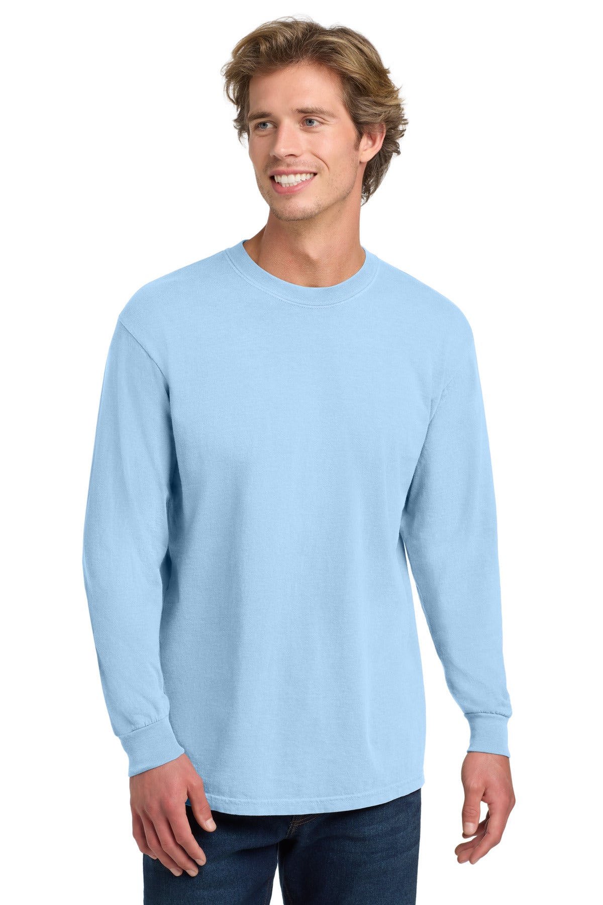 Custom Embroidery or DTF Print - COMFORT COLORS ® Heavyweight Ring Spun Long Sleeve Tee. 6014