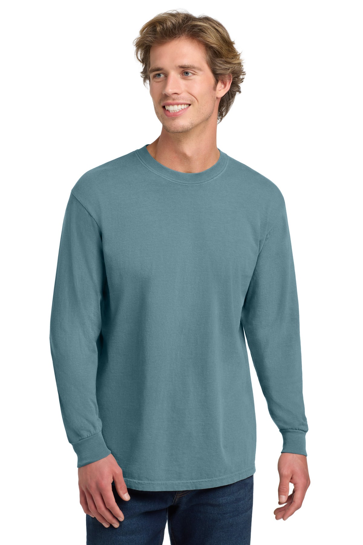 Custom Embroidery or DTF Print - COMFORT COLORS ® Heavyweight Ring Spun Long Sleeve Tee. 6014