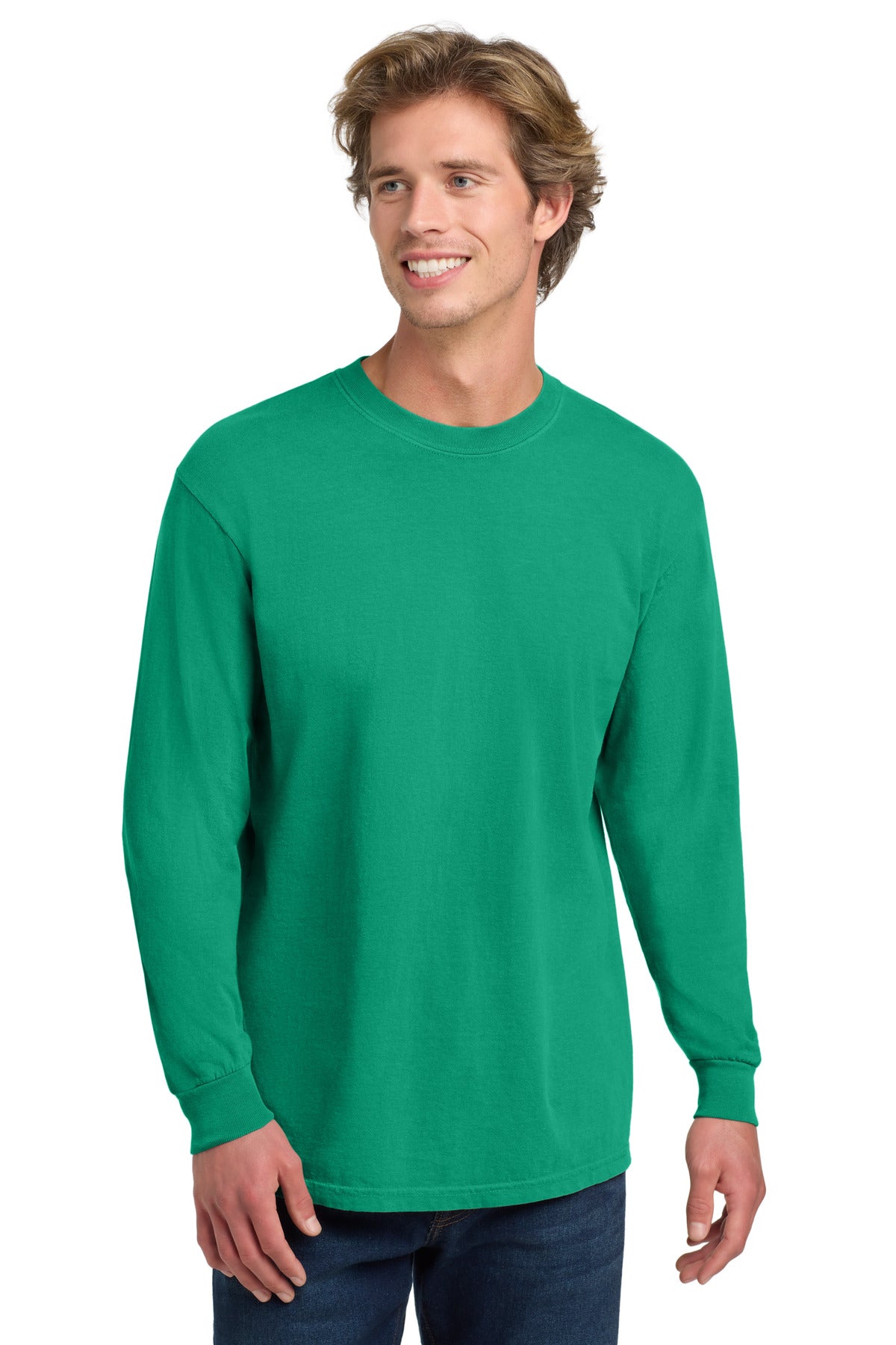 Custom Embroidery or DTF Print - COMFORT COLORS ® Heavyweight Ring Spun Long Sleeve Tee. 6014