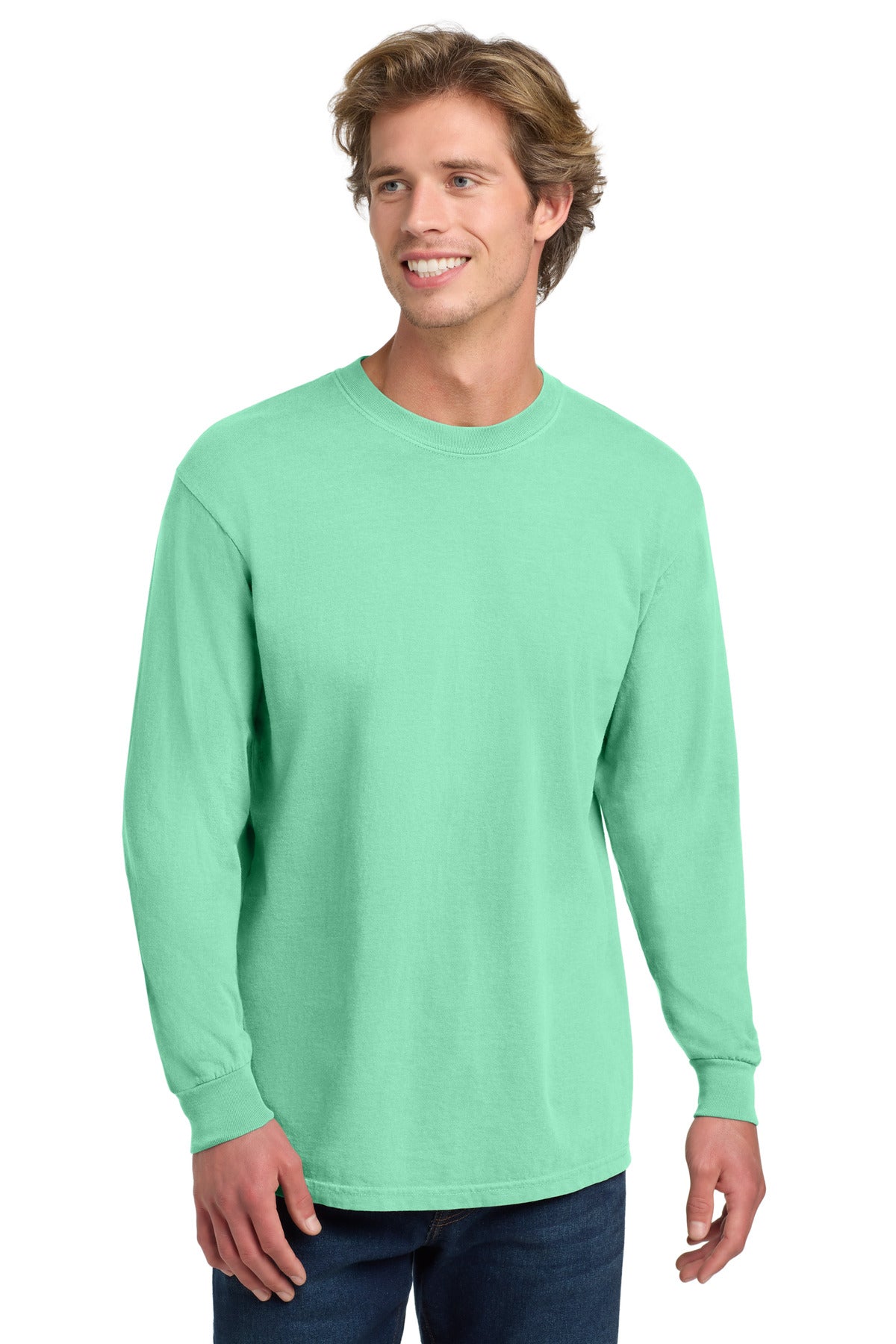 Custom Embroidery or DTF Print - COMFORT COLORS ® Heavyweight Ring Spun Long Sleeve Tee. 6014