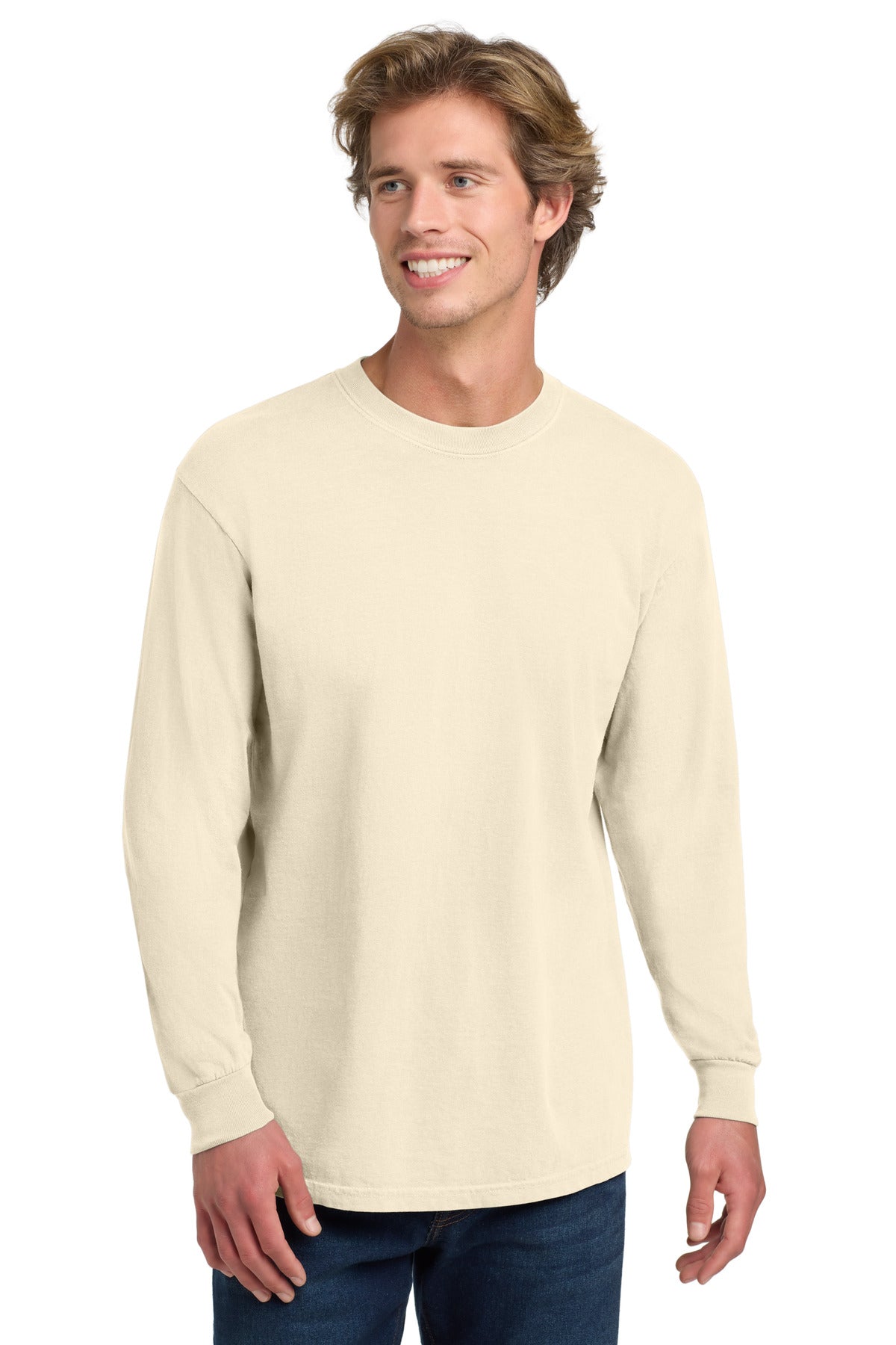 Custom Embroidery or DTF Print - COMFORT COLORS ® Heavyweight Ring Spun Long Sleeve Tee. 6014