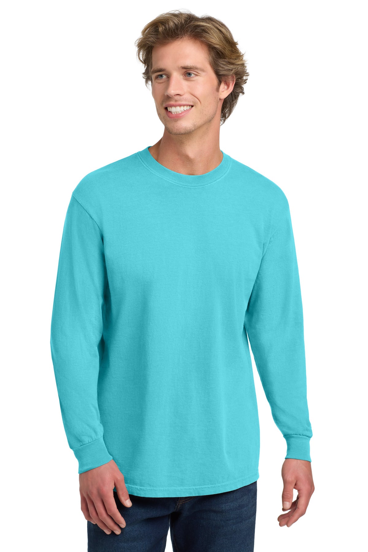 Custom Embroidery or DTF Print - COMFORT COLORS ® Heavyweight Ring Spun Long Sleeve Tee. 6014