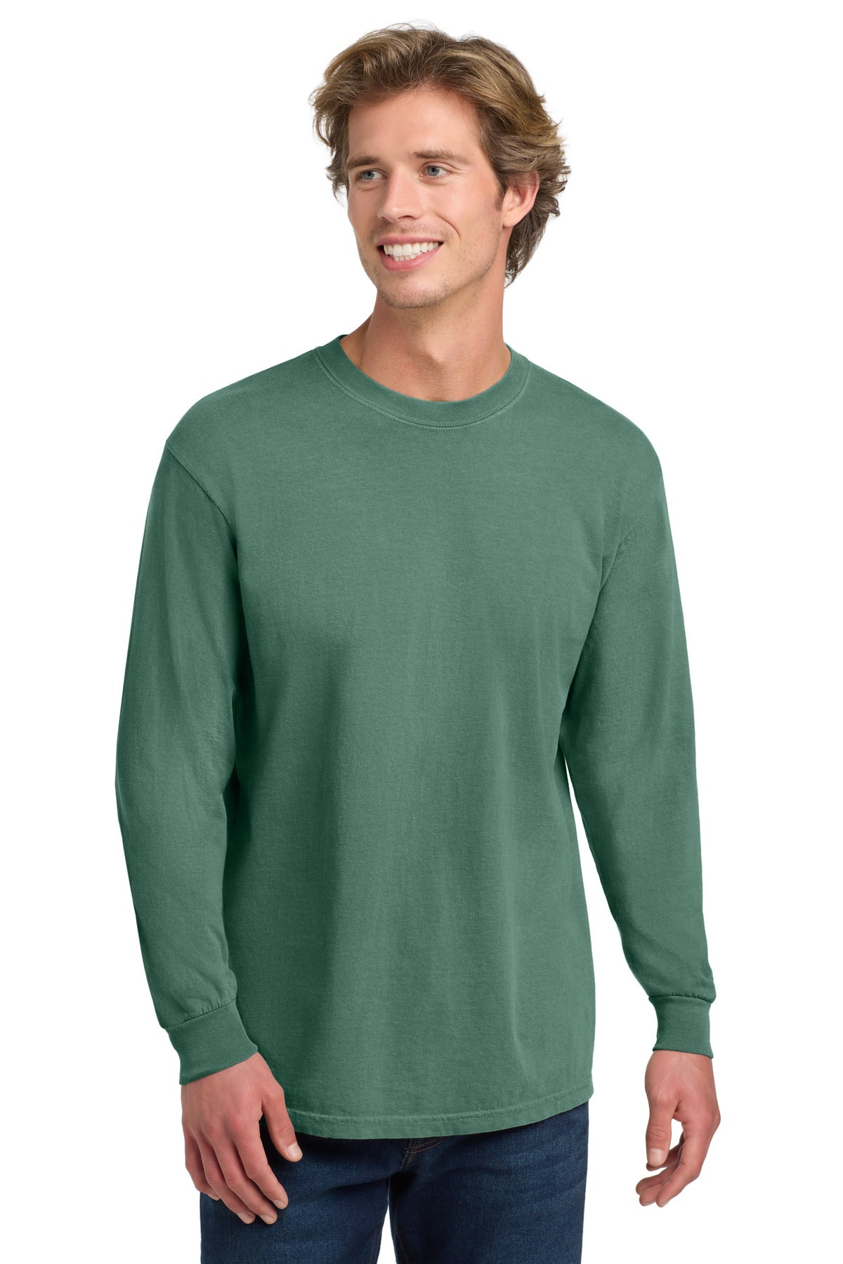 Custom Embroidery or DTF Print - COMFORT COLORS ® Heavyweight Ring Spun Long Sleeve Tee. 6014