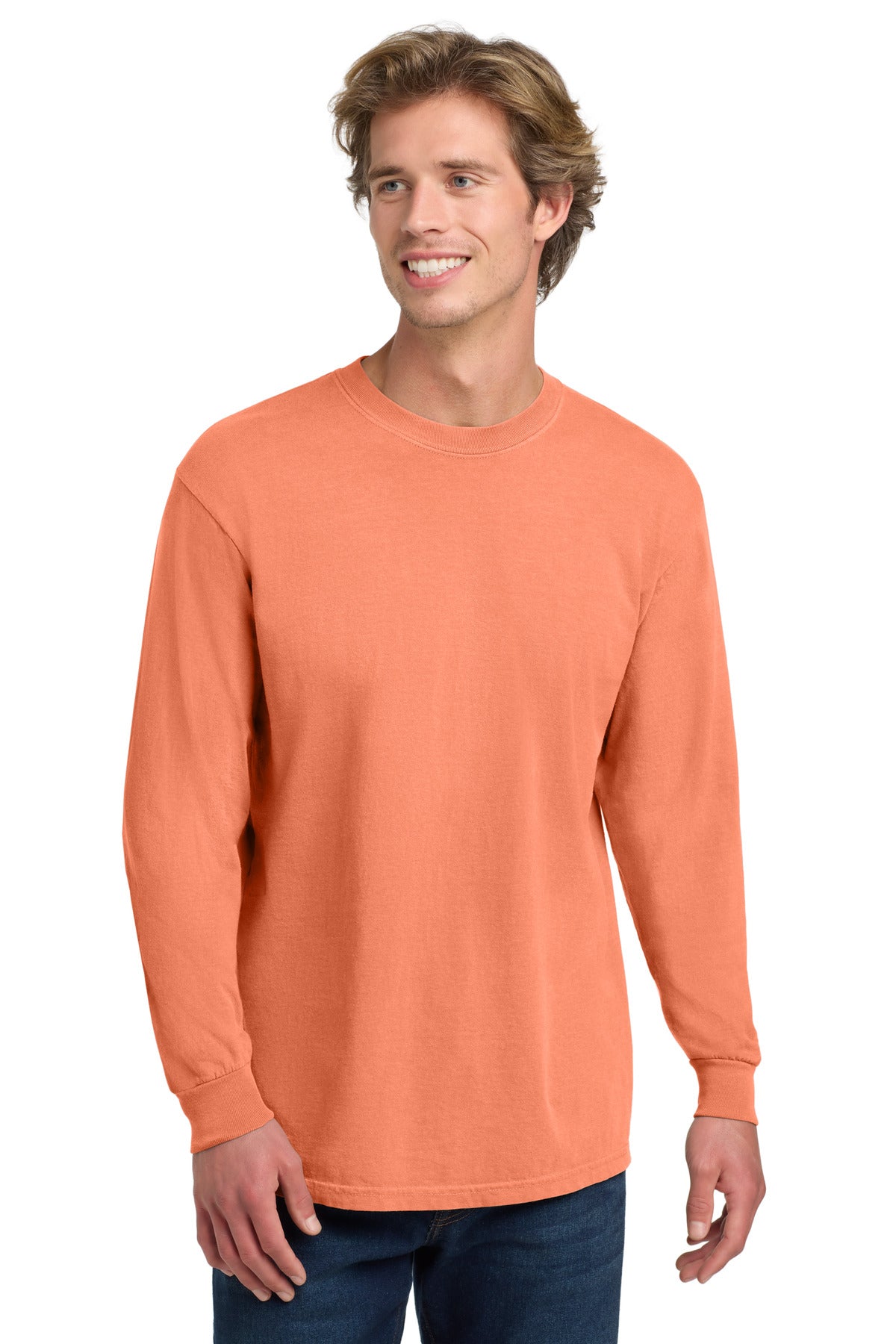 Custom Embroidery or DTF Print - COMFORT COLORS ® Heavyweight Ring Spun Long Sleeve Tee. 6014