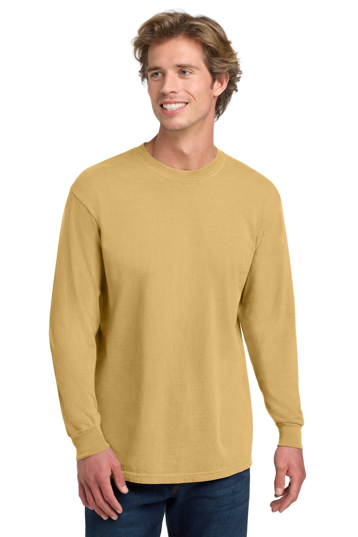 Custom Embroidery or DTF Print - COMFORT COLORS ® Heavyweight Ring Spun Long Sleeve Tee. 6014