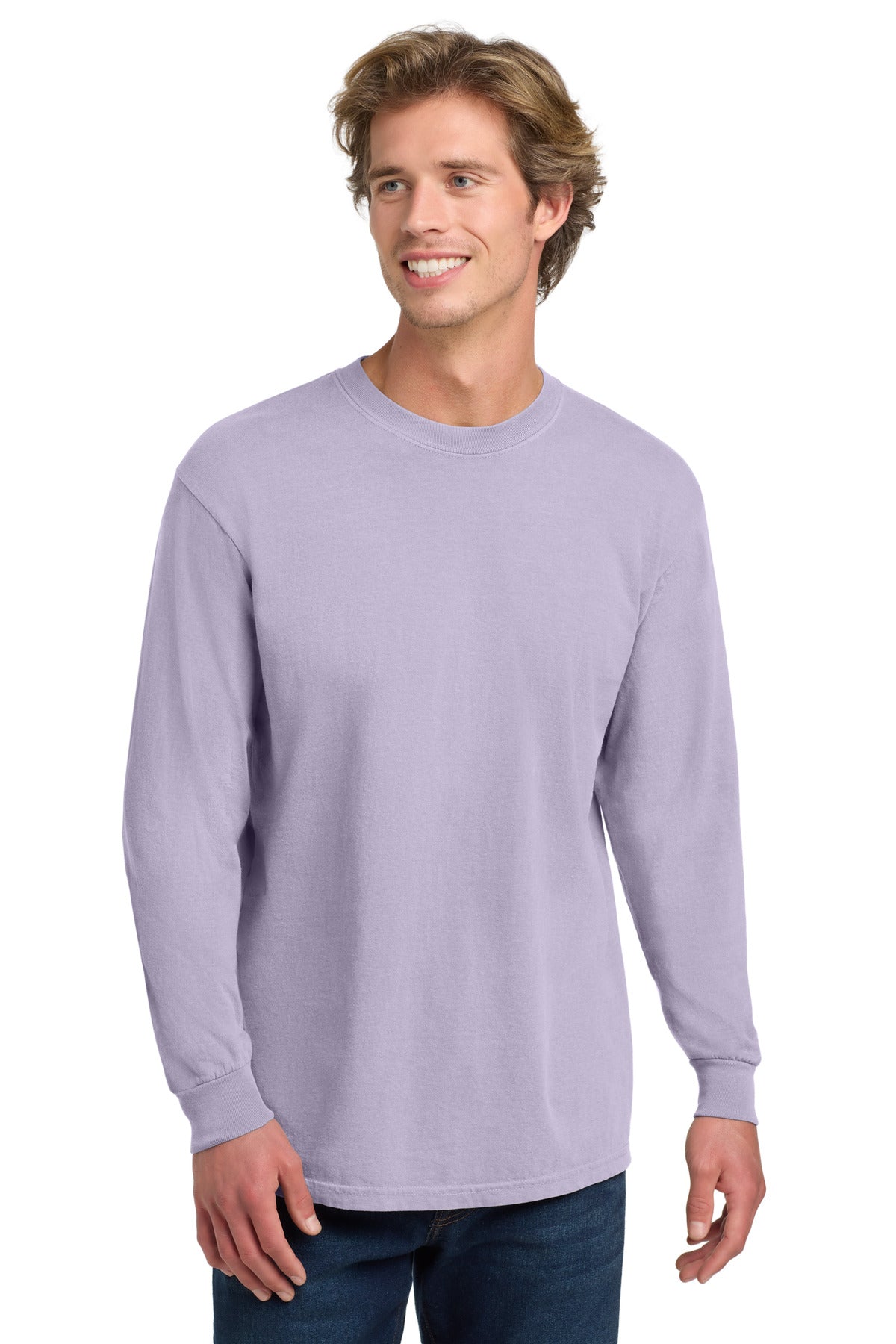 Custom Embroidery or DTF Print - COMFORT COLORS ® Heavyweight Ring Spun Long Sleeve Tee. 6014